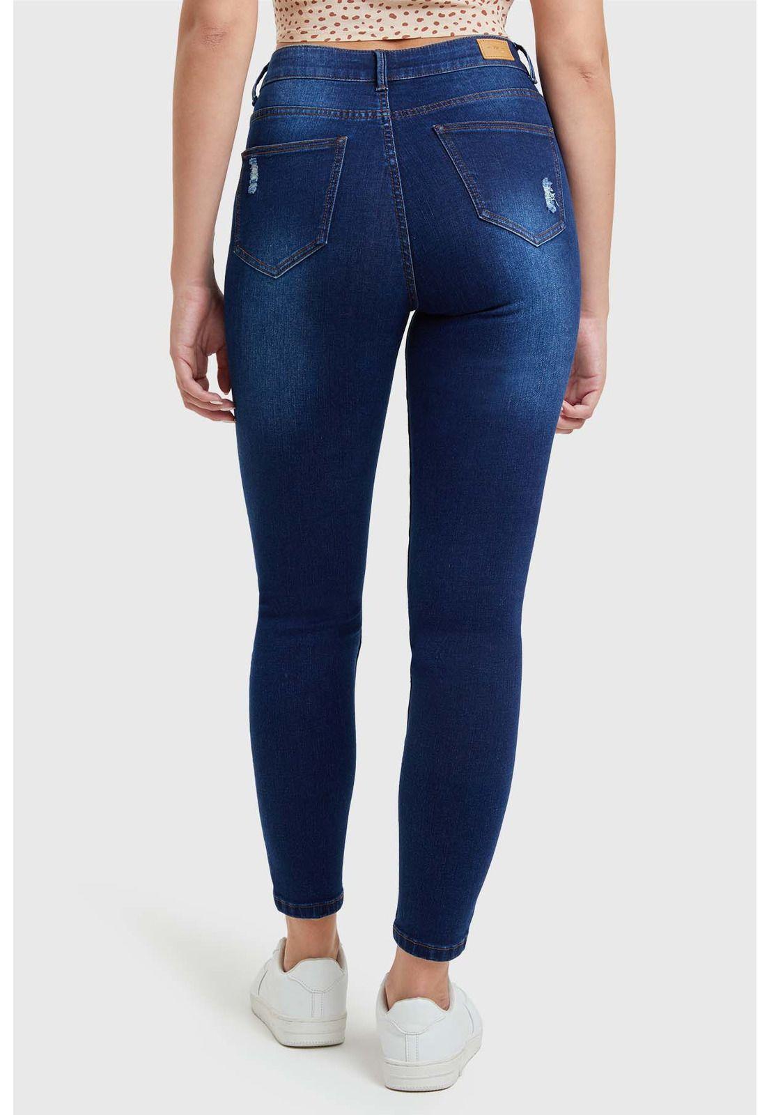 Jeans Skinny Mujer Lia Azul-2