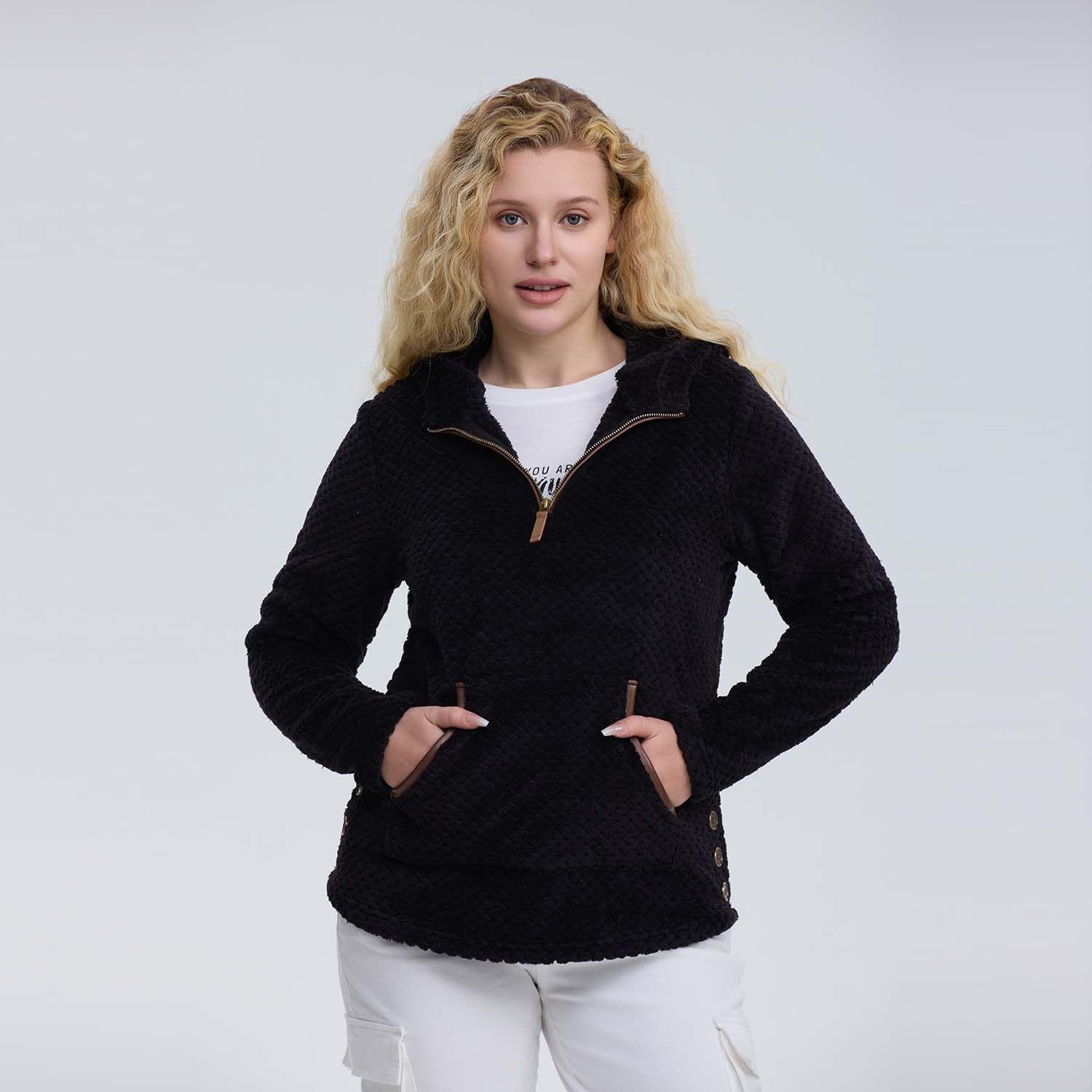 Polar Mujer Aplicación Botones Negro-1