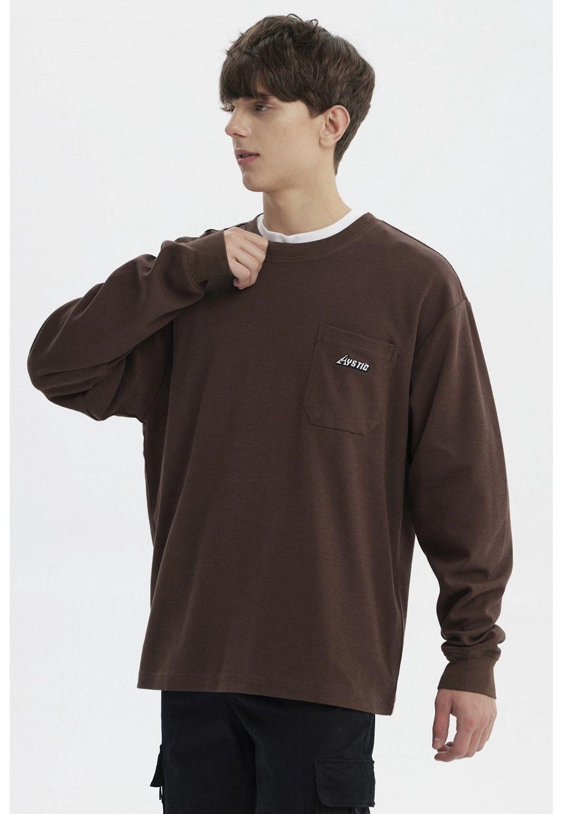 Polera Hombre Slim Chocolate - V-1