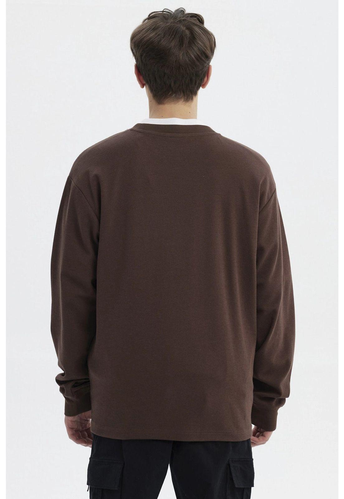 Polera Hombre Slim Chocolate - V-2