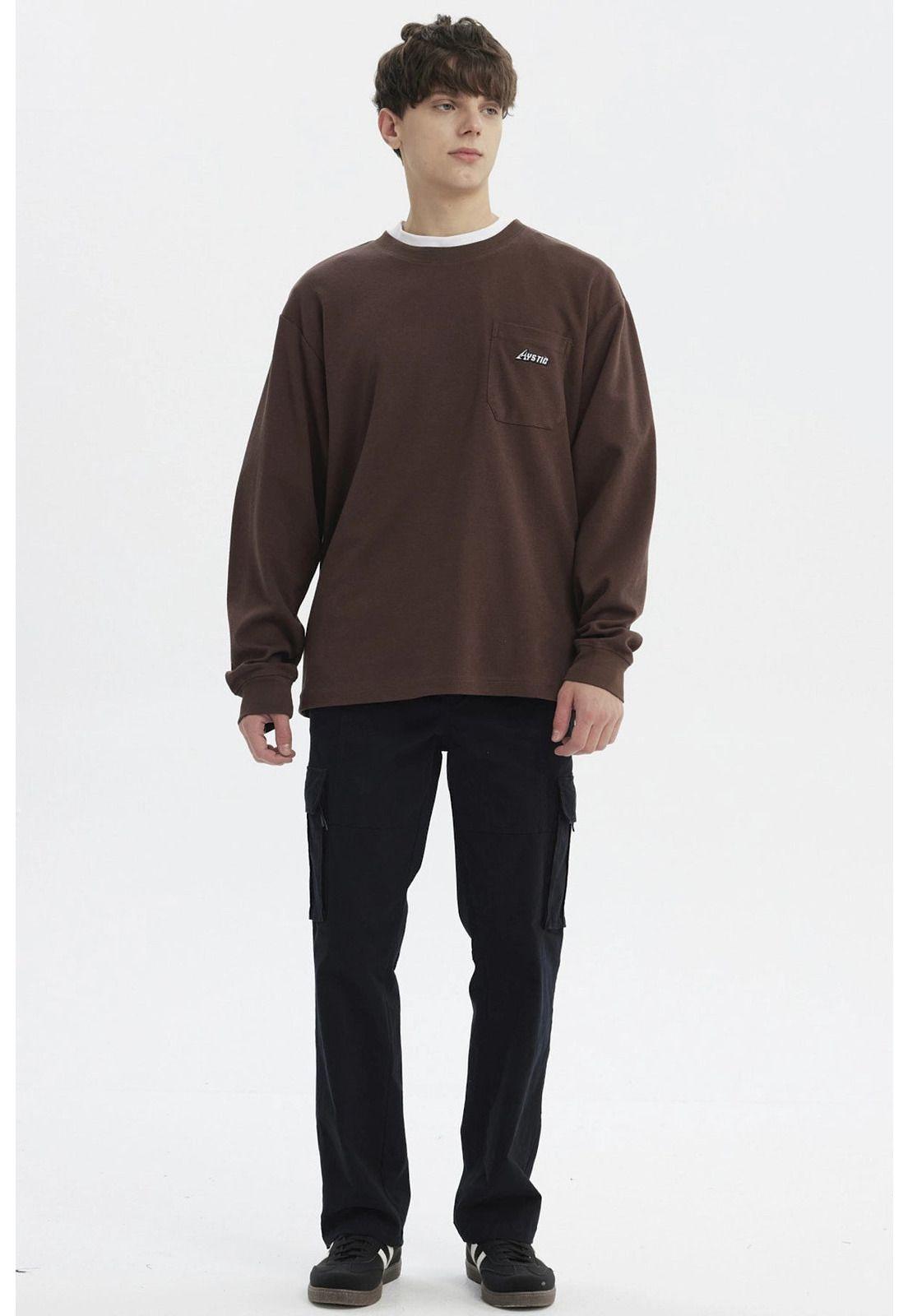 Polera Hombre Slim Chocolate - V-3