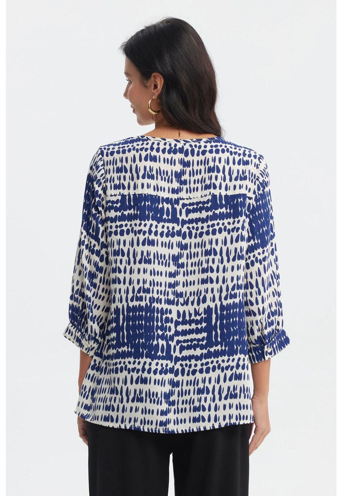 Blusa Mujer Crep Lisa Crudo-2