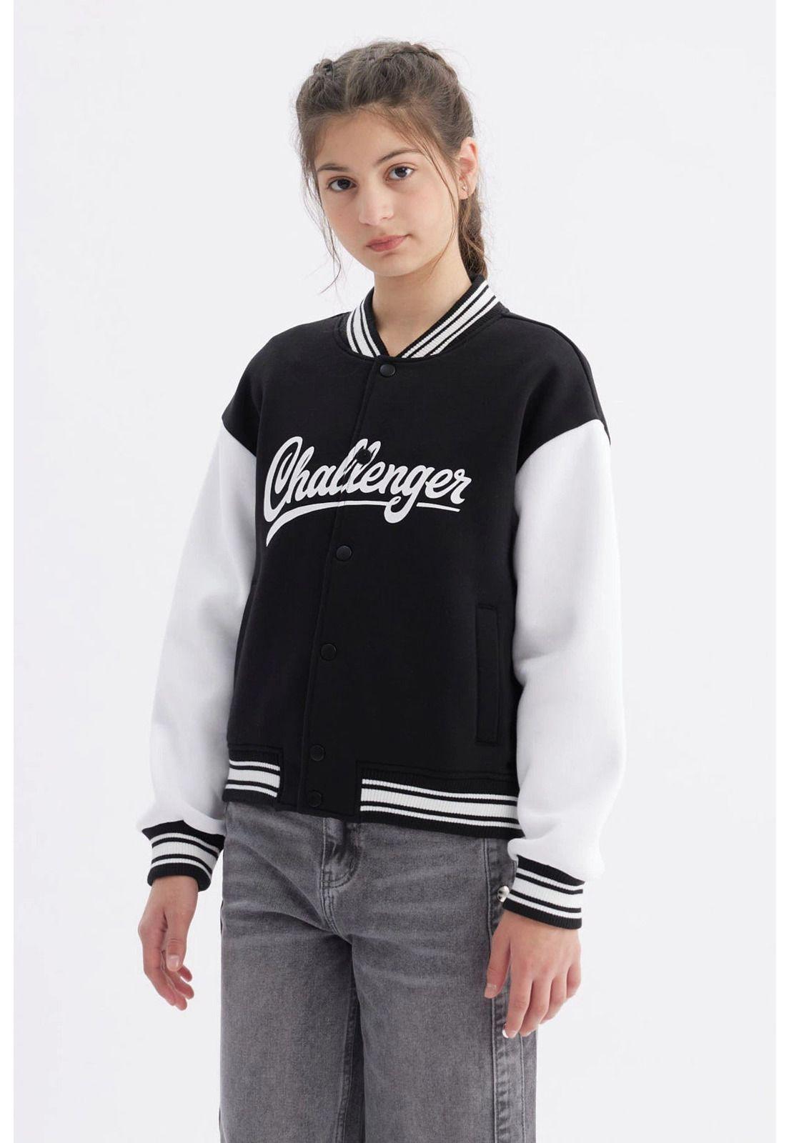 Chaqueta Niña Bomber Negro - lll-1