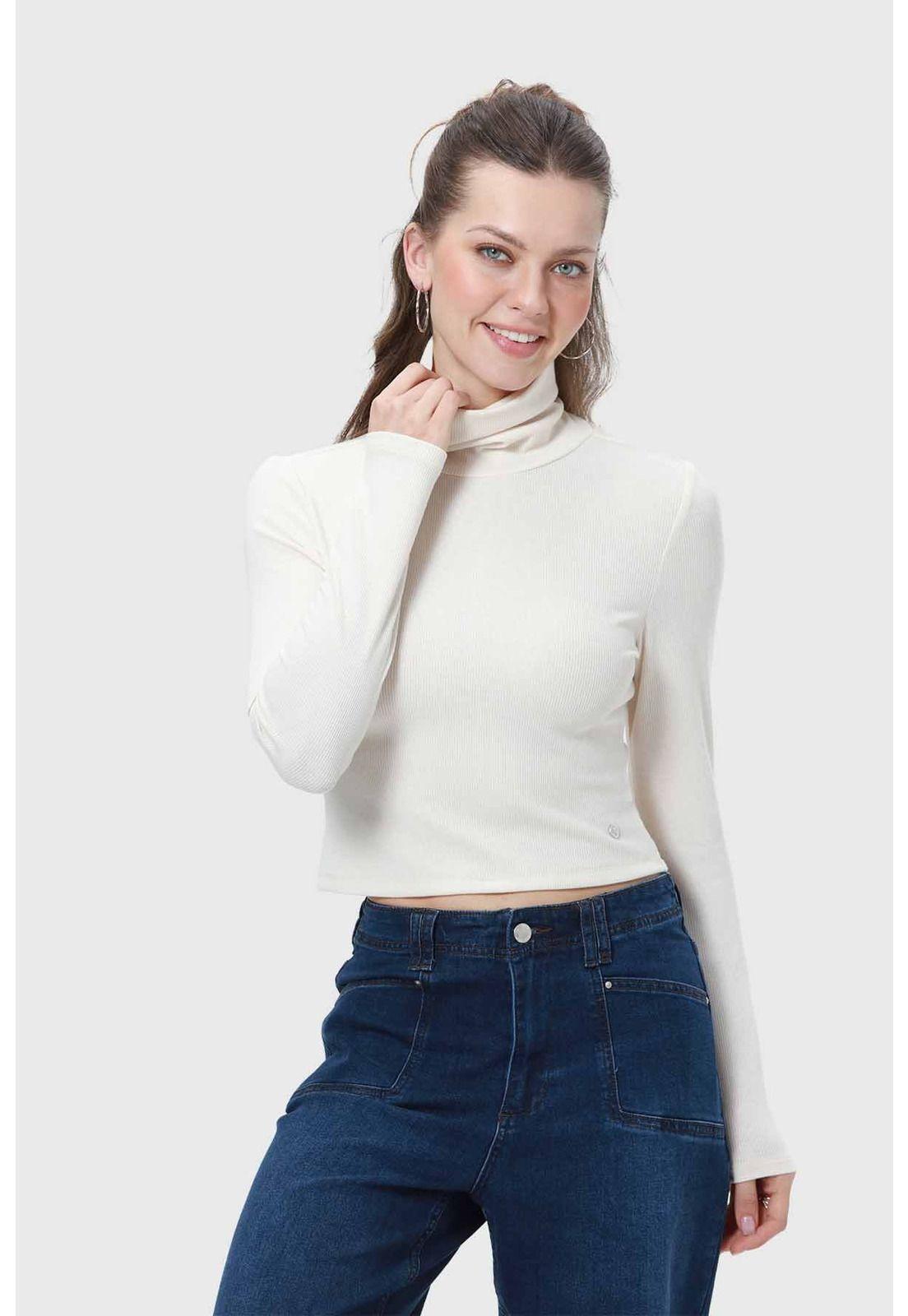 Polera Mujer Rib Crudo - ll-0