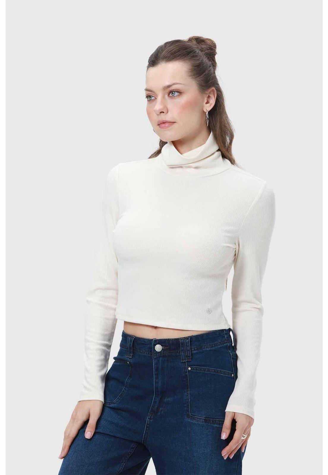 Polera Mujer Rib Crudo - ll-1