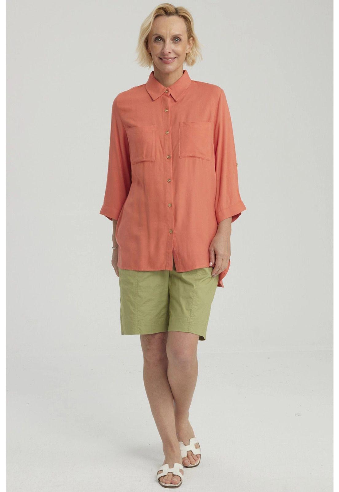 Blusa Mujer Lisa Terracota-3