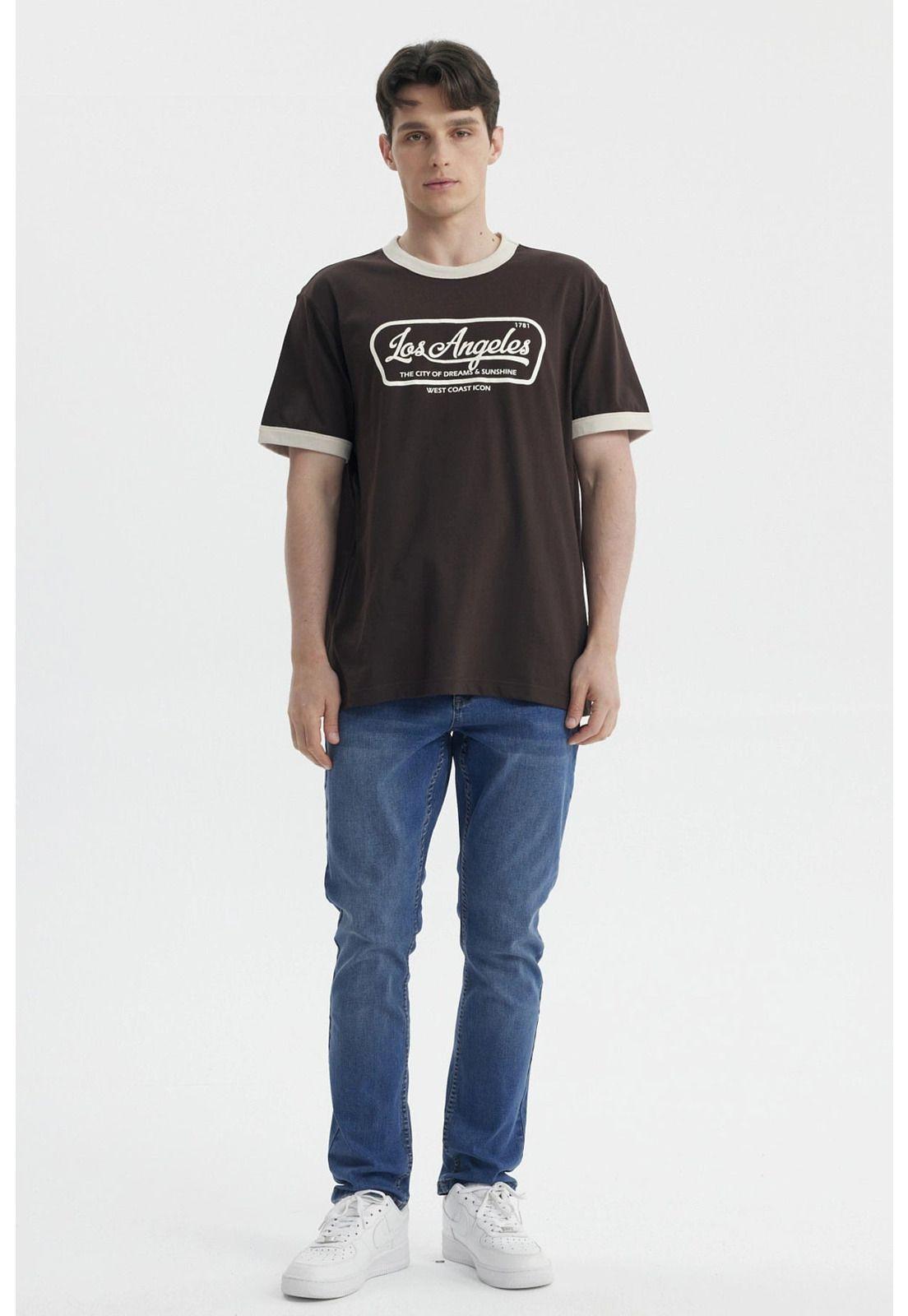 Polera Hombre Print Chocolate- ll-3