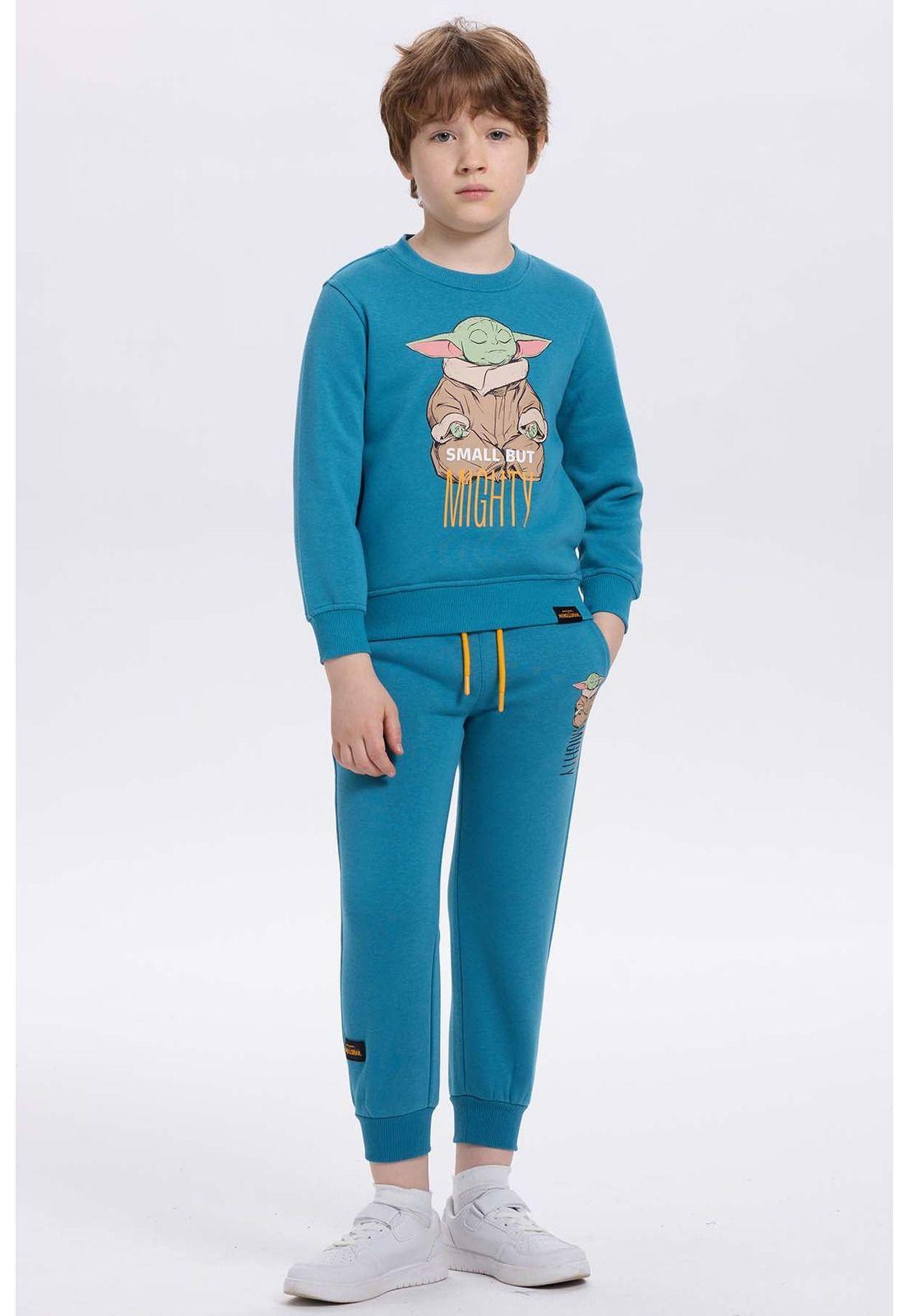 Polerón Niño Mandalorian Petróleo-3