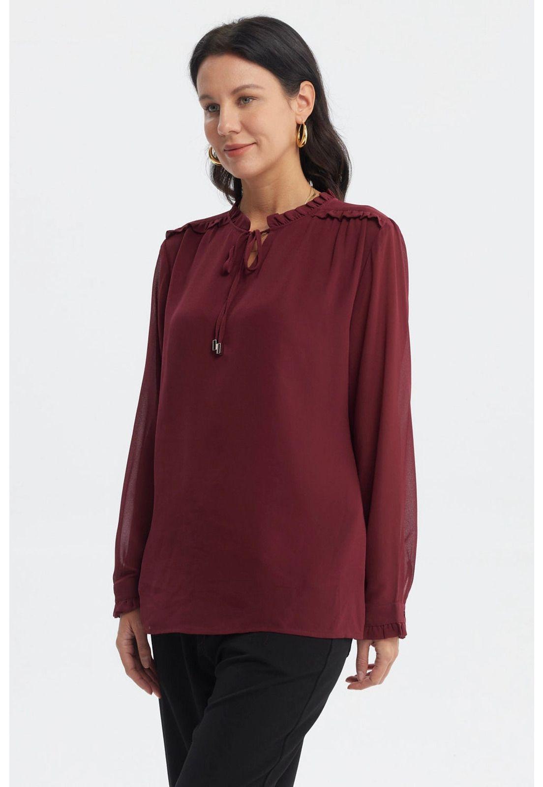 Blusa Mujer Slim Rojo-1