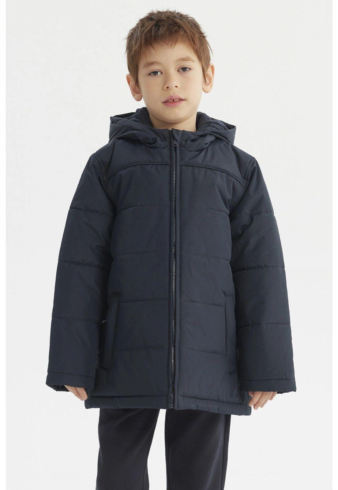 Parka Niño Impermeable Azul Marino-0