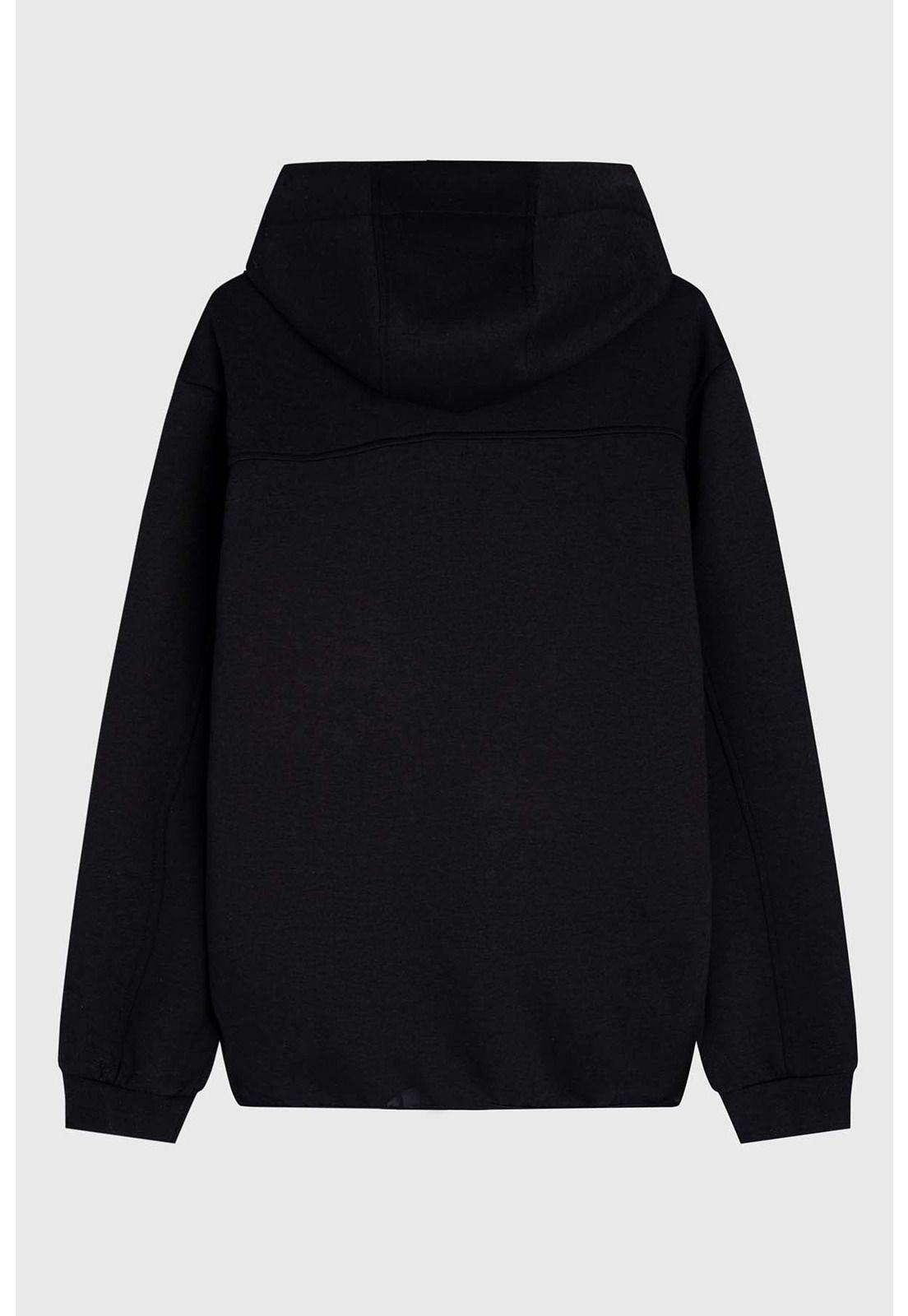 Parka Hombre Relieve Negro-1