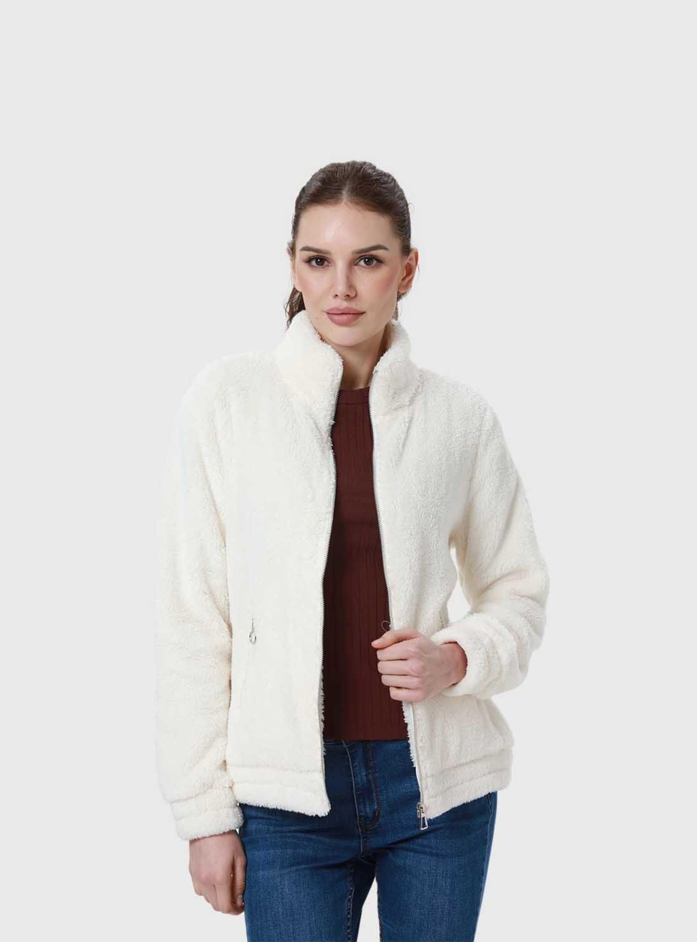Polar Mujer Full Zipper Crema Fsp Ii-2