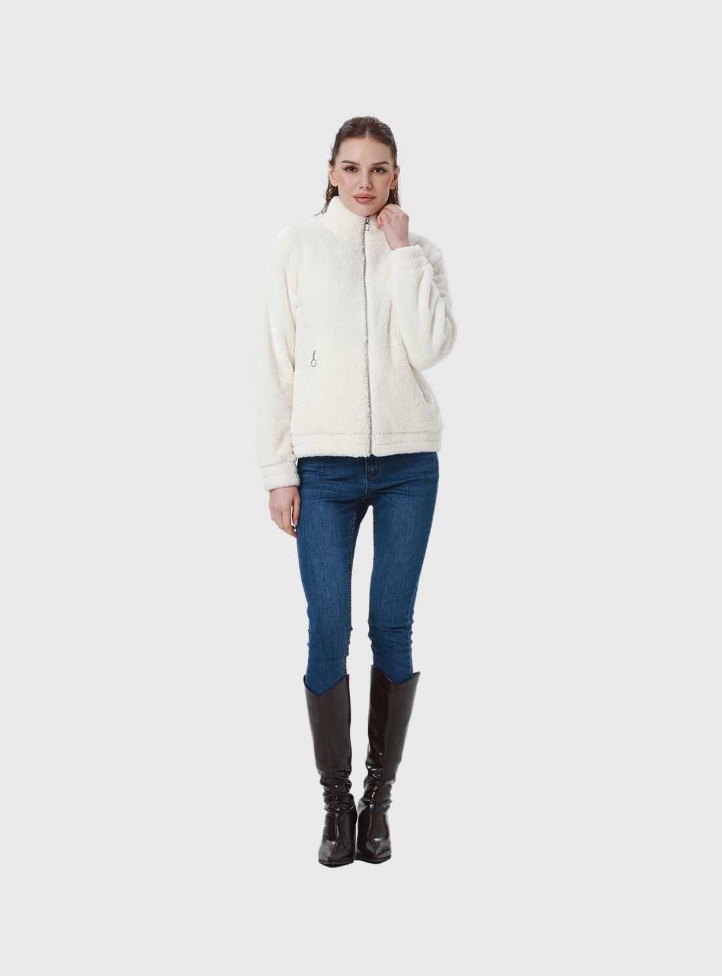 Polar Mujer Full Zipper Crema Fsp Ii-3