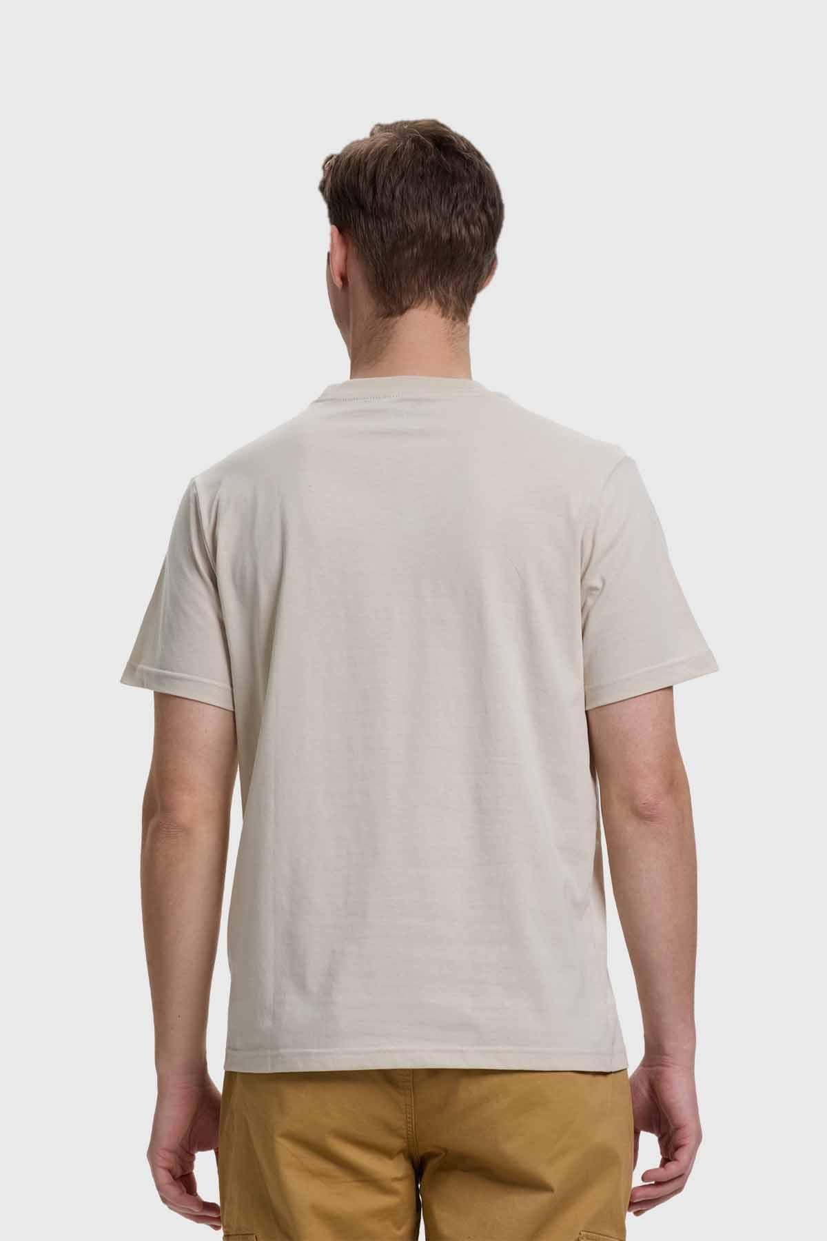 Polera Hombre Básica Con Bolsillo Beigev-2