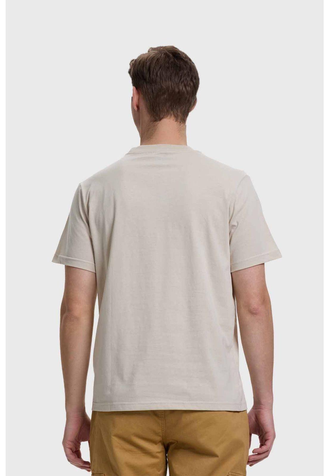 Polera Hombre Básica Con Bolsillo Beige - ll-2