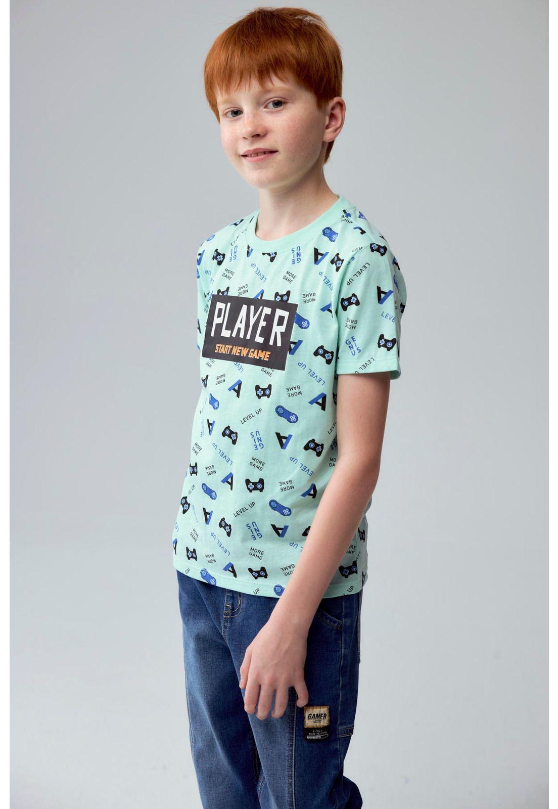 Polera Niño Full Print Toddler Verde-1