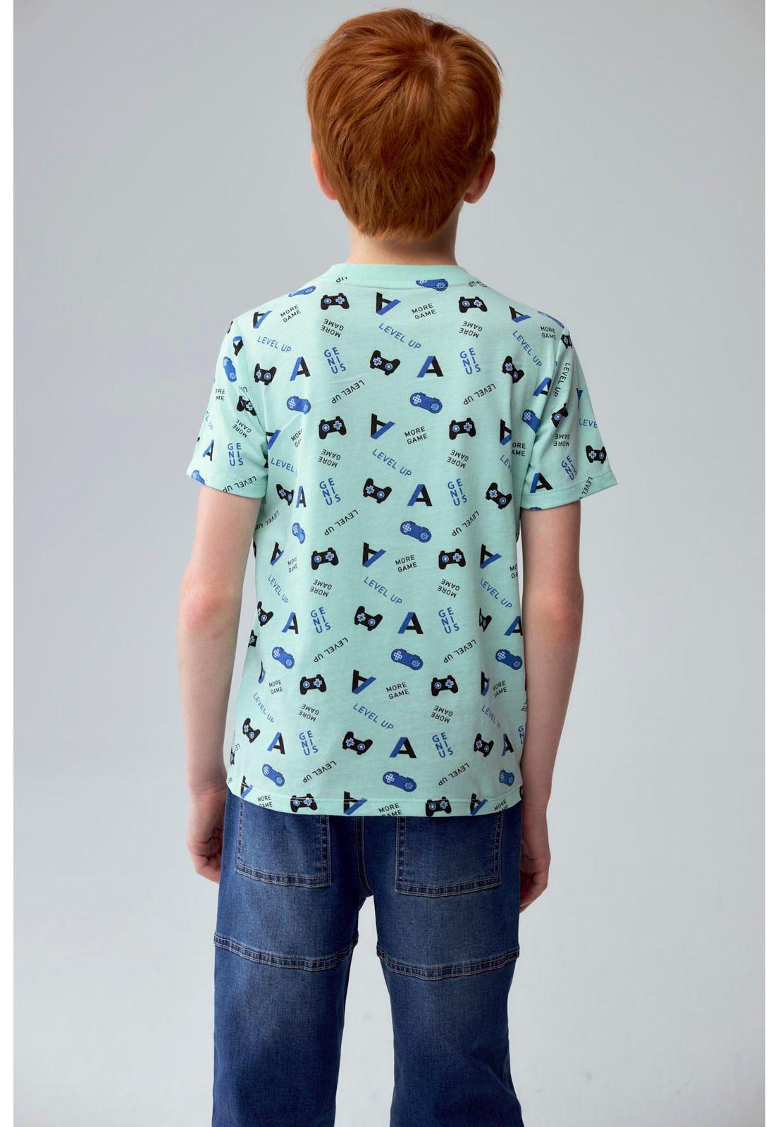 Polera Niño Full Print Toddler Verde-2