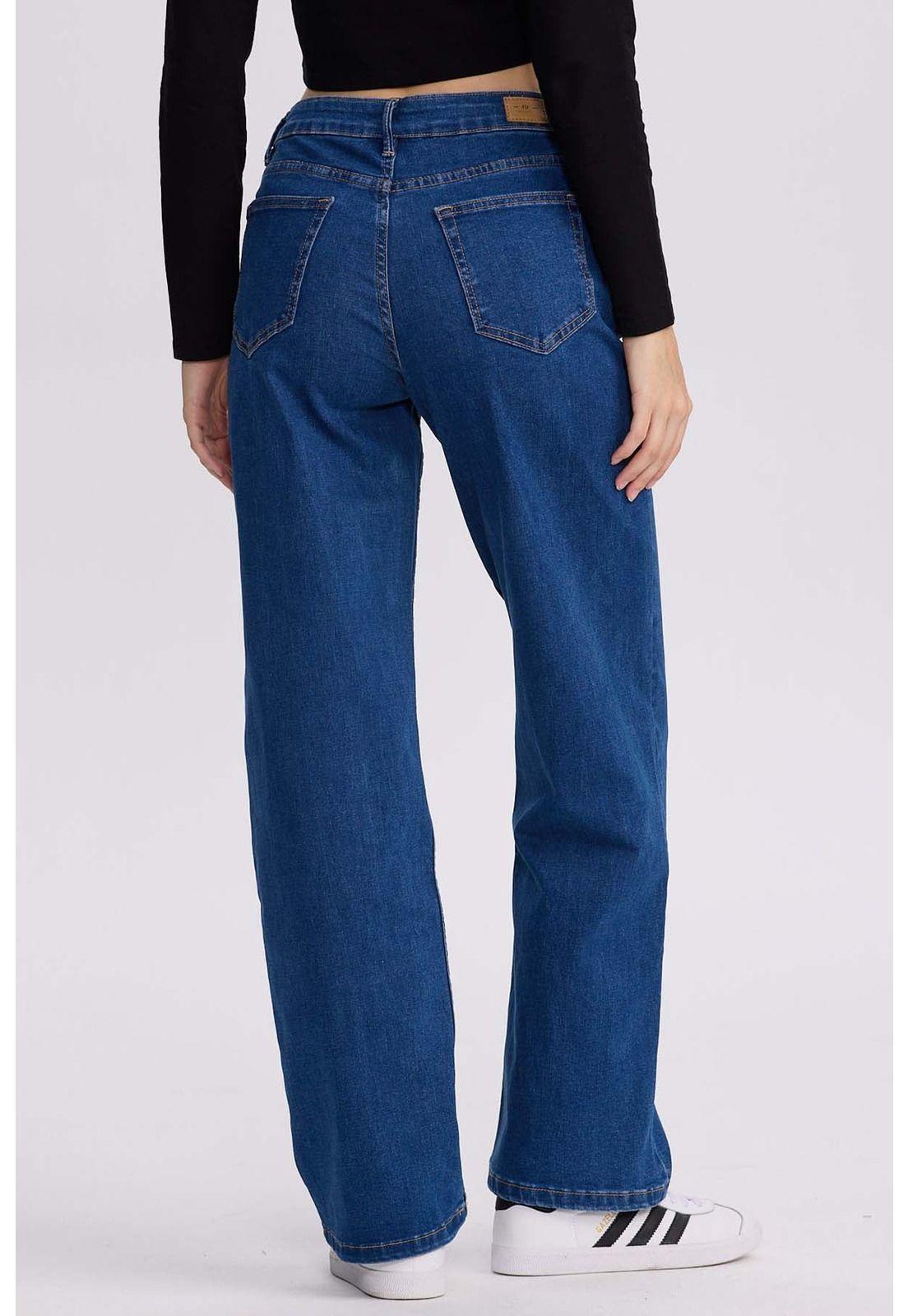 Jeans Mujer Wide Leg Sofía Azul Oscuro-2