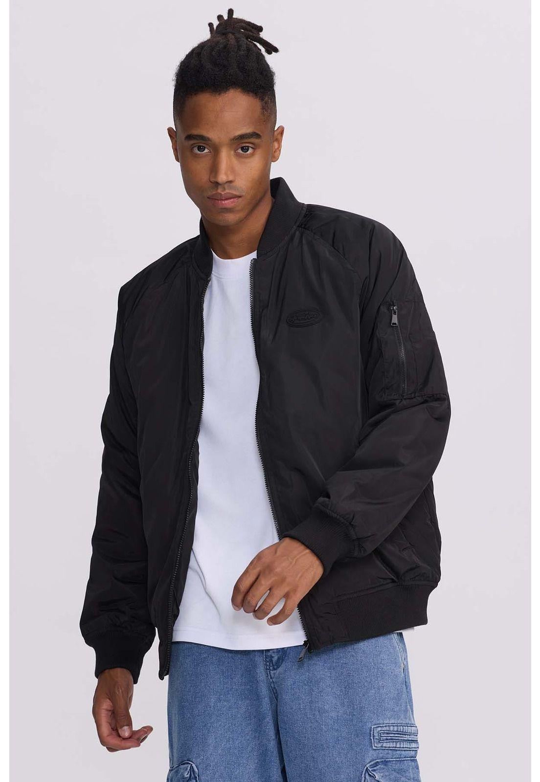 Chaqueta Hombre Bomber Negro - lll-1