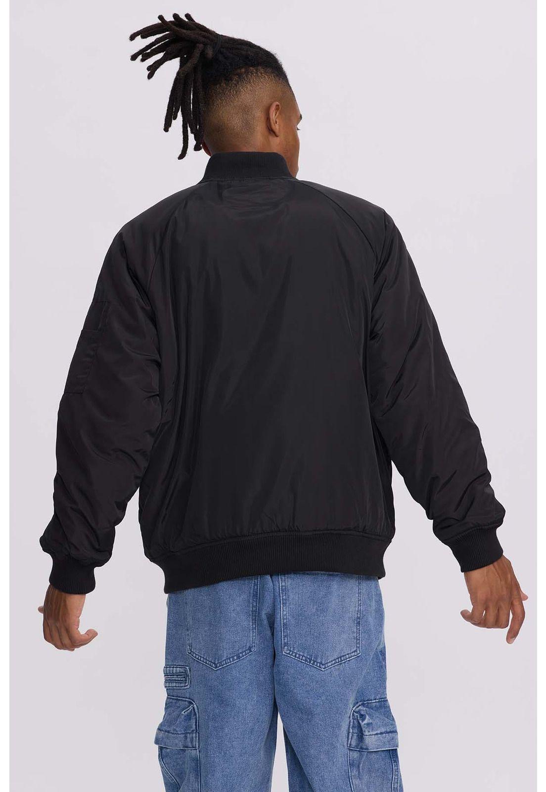 Chaqueta Hombre Bomber Negro - lll-2