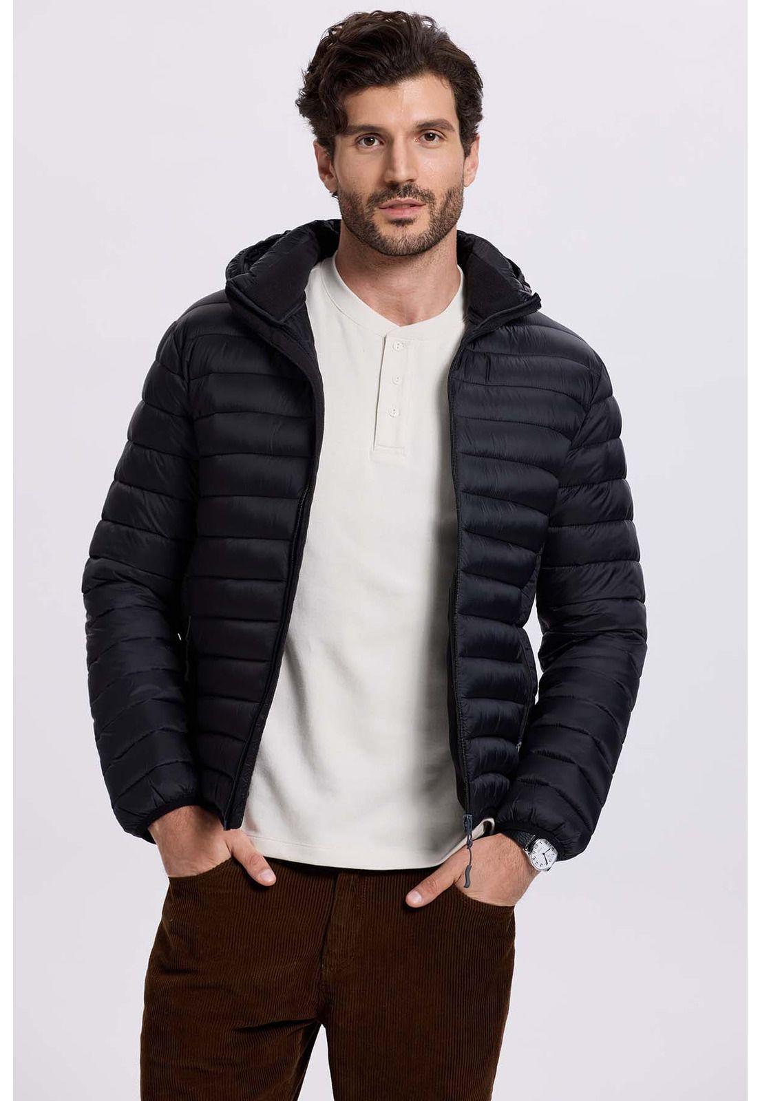 Parka Hombre Negro-0