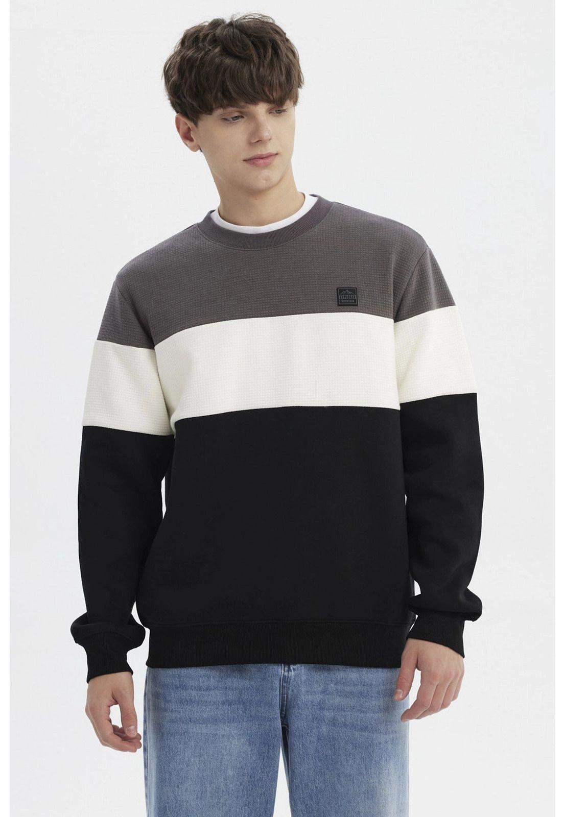 Polerón Hombre Slim Negro - V-0