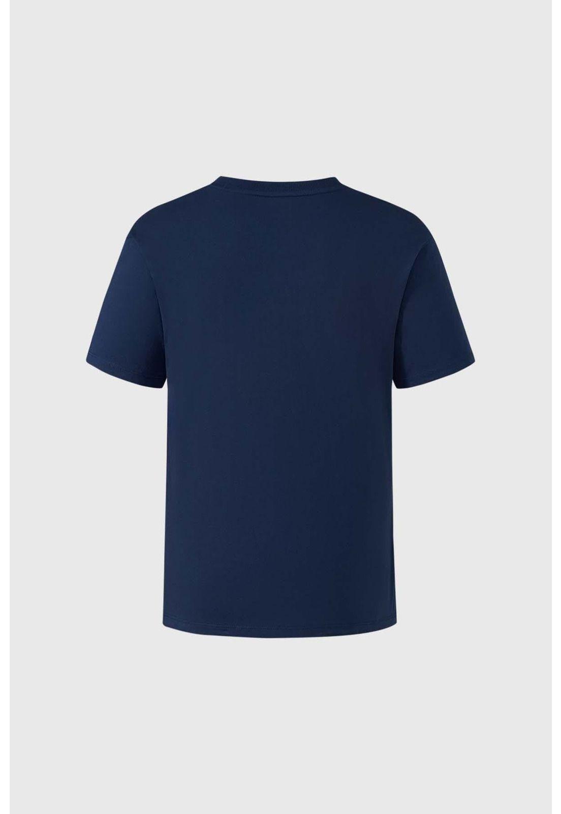 Polera Niño College Azul-1