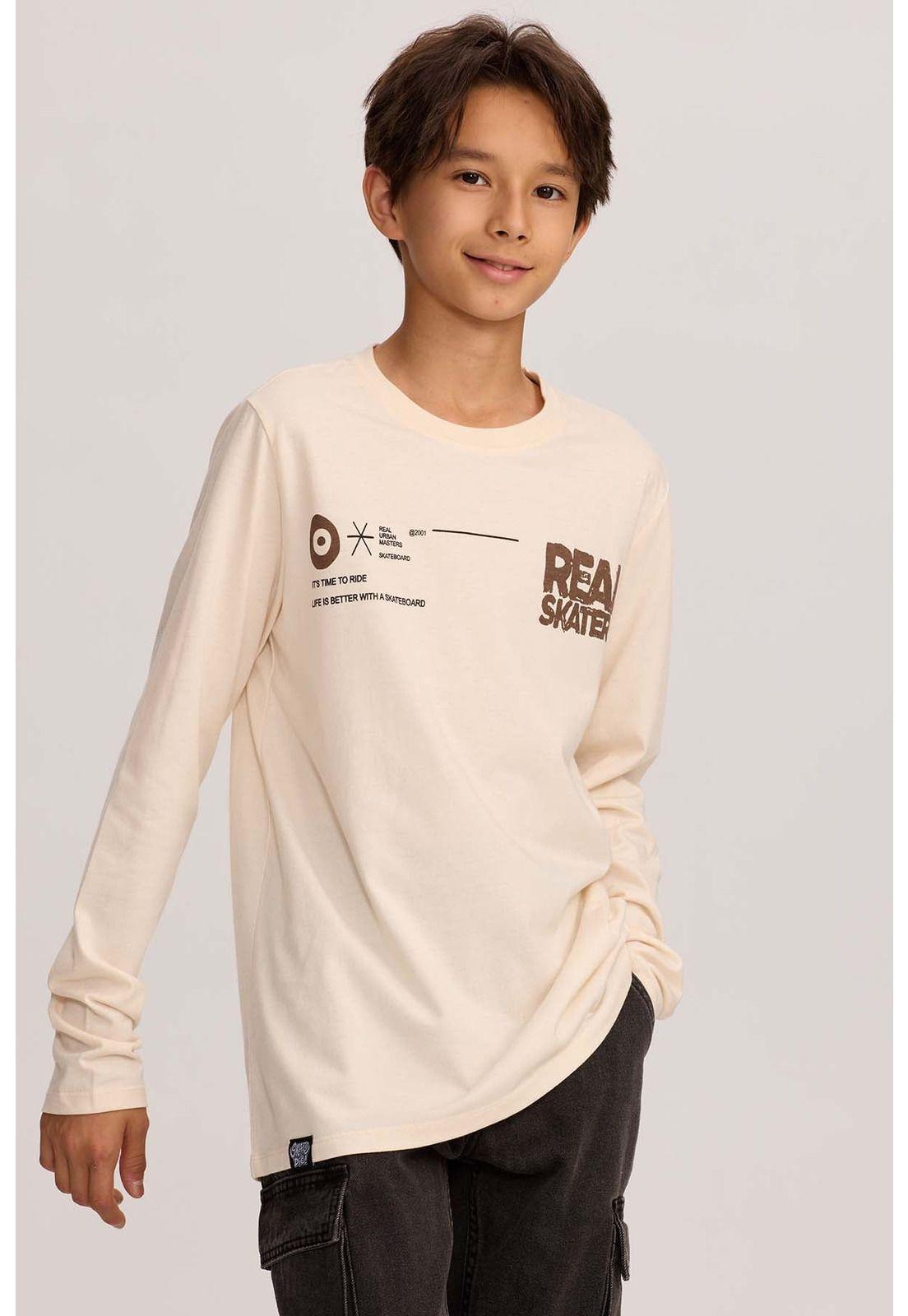 Polera Niño Print Crudo - V-0