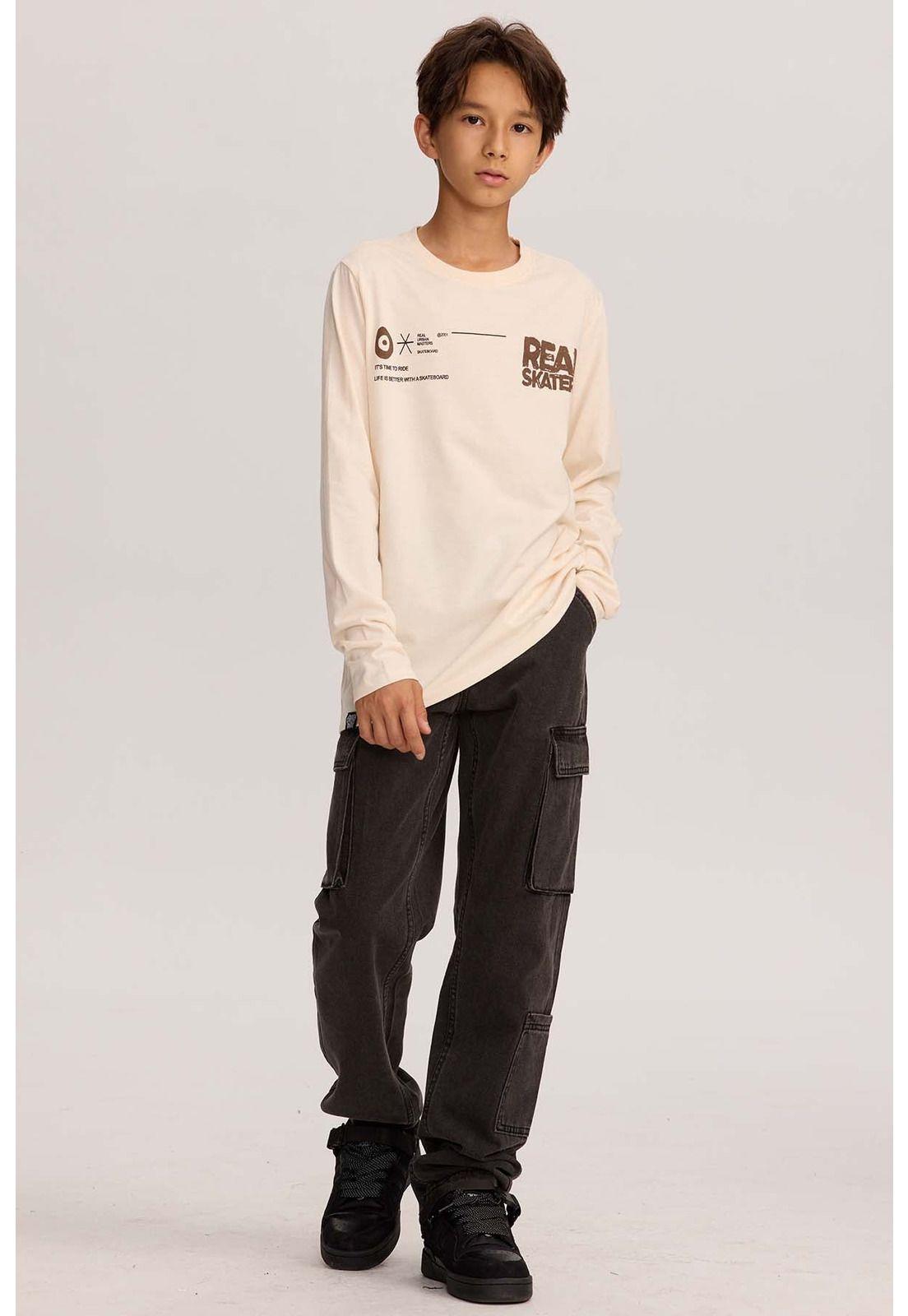 Polera Niño Print Crudo - V-3