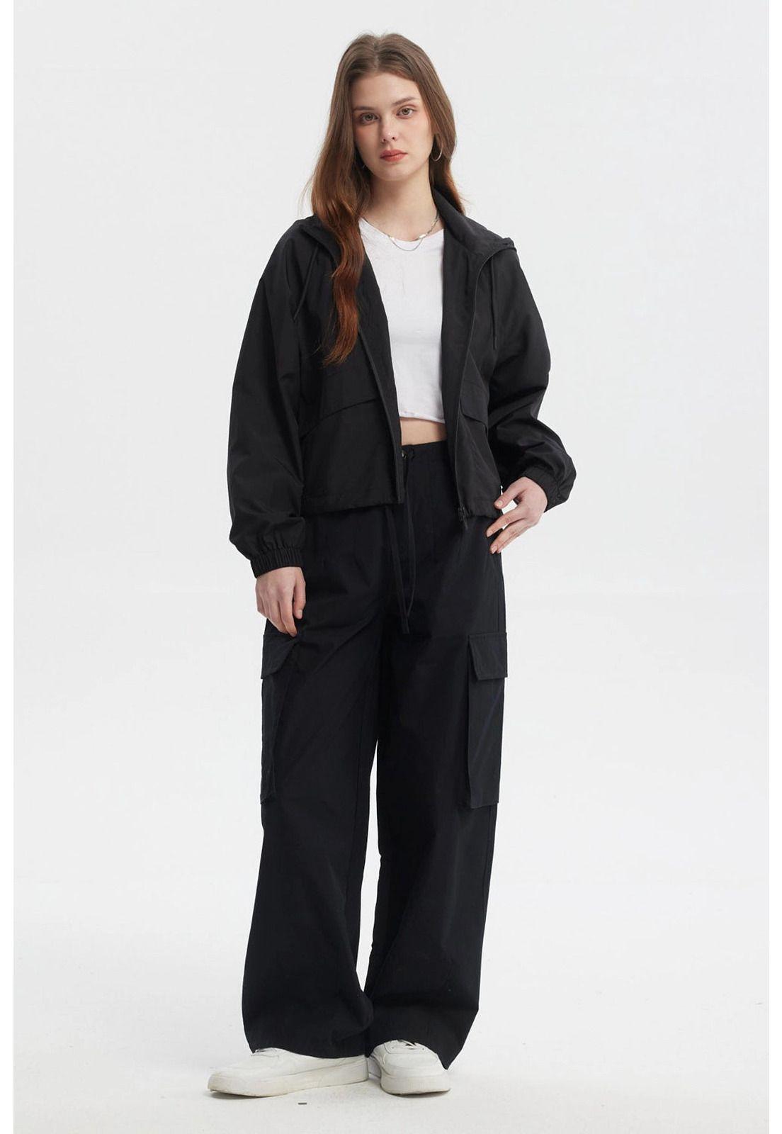 Pantalón Mujer Wide Leg Negro - lll-3