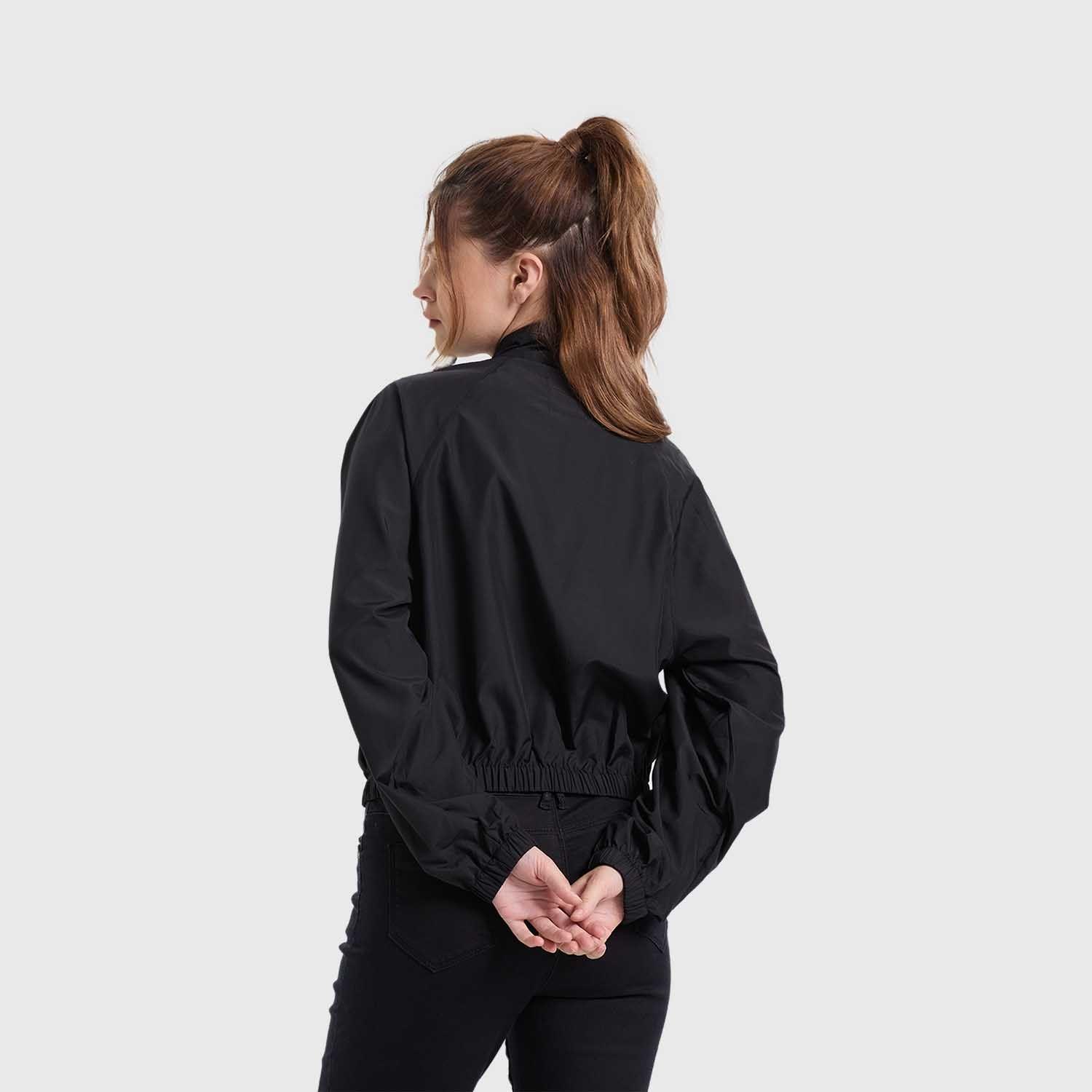 Chaqueta Mujer Cortaviento Negro Fashion's Park-2