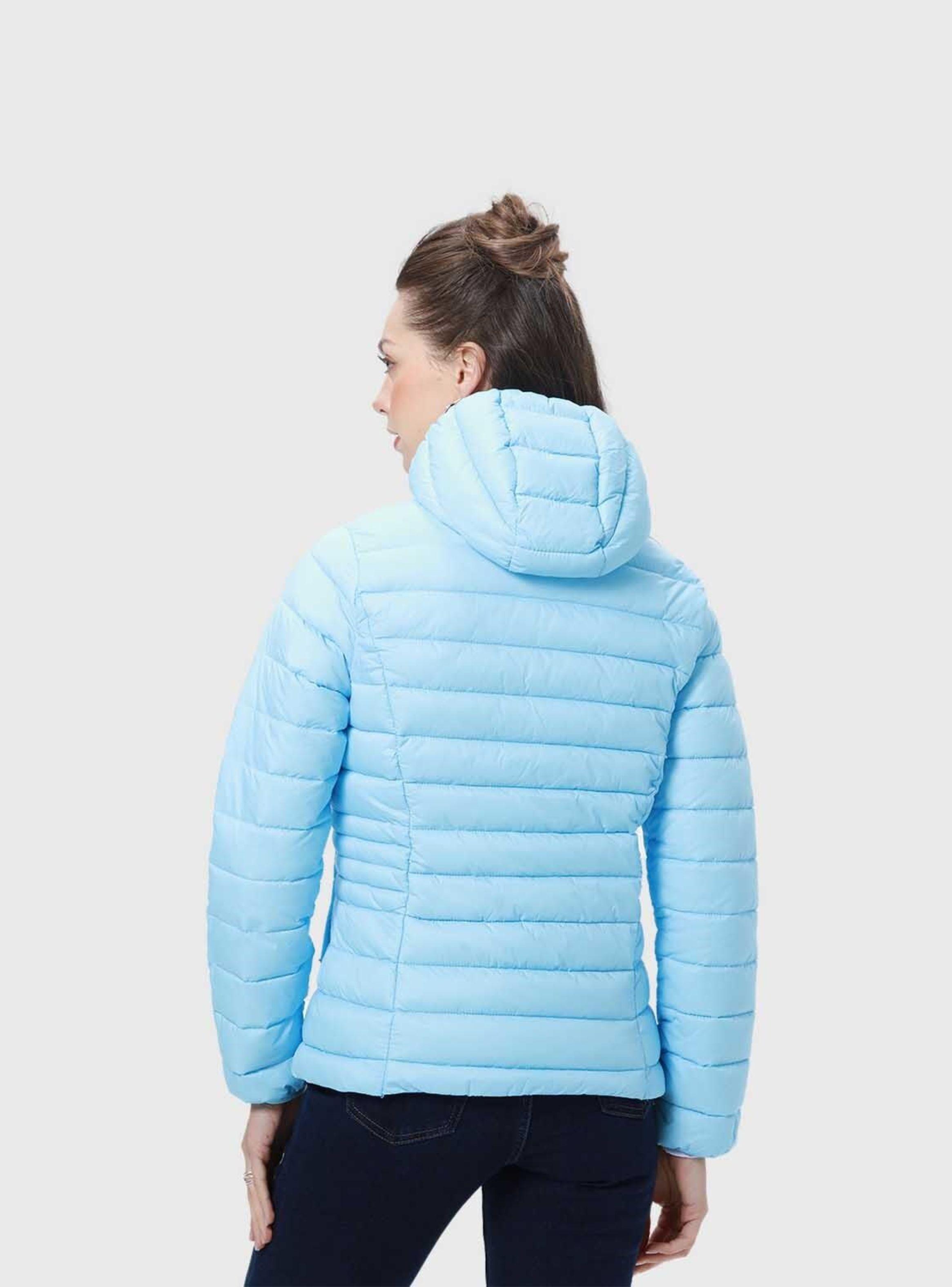 Parka Mujer Corta Plummy Celeste-2