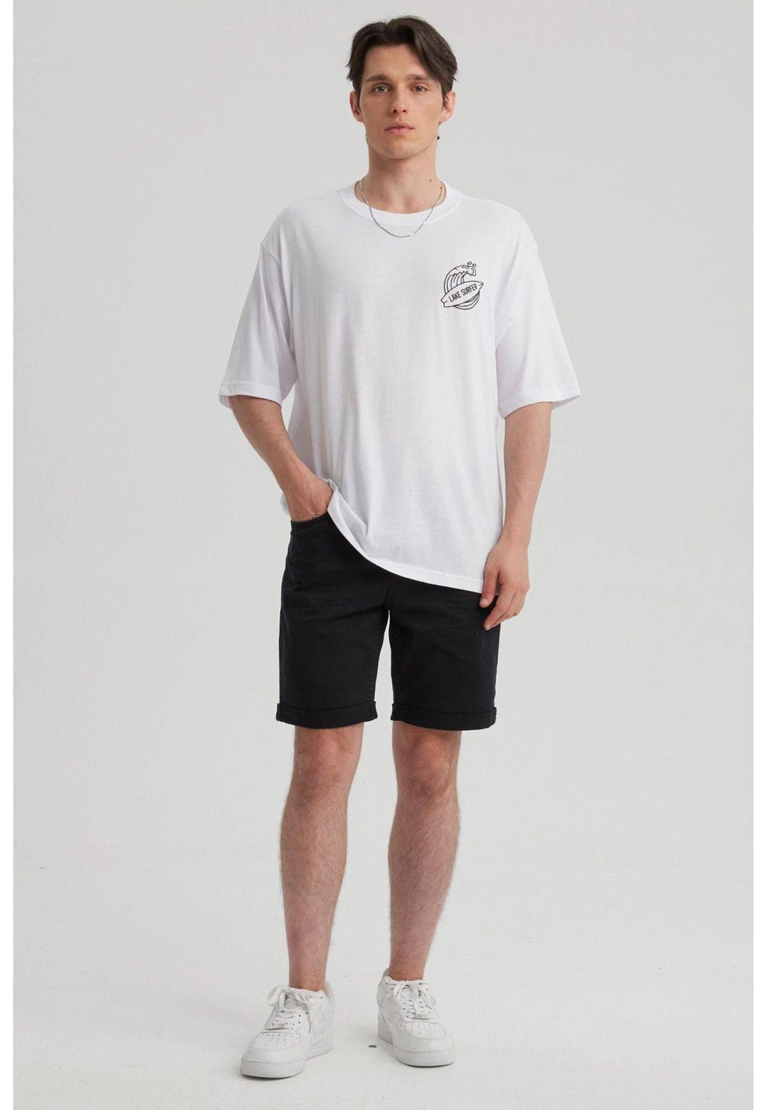 Polera Hombre Doble Print Blanco - lll-1