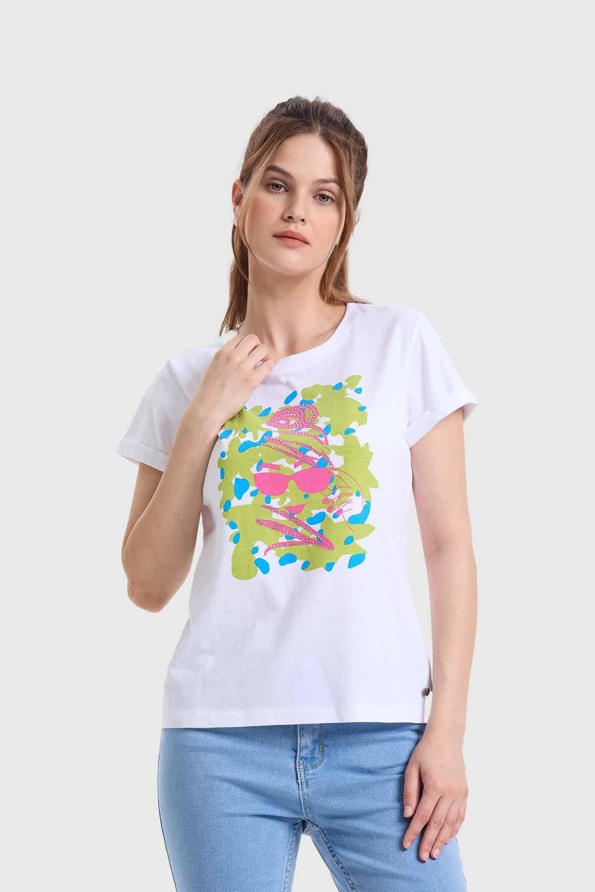 Polera Mujer Gráfica Roll Up Blanco-0