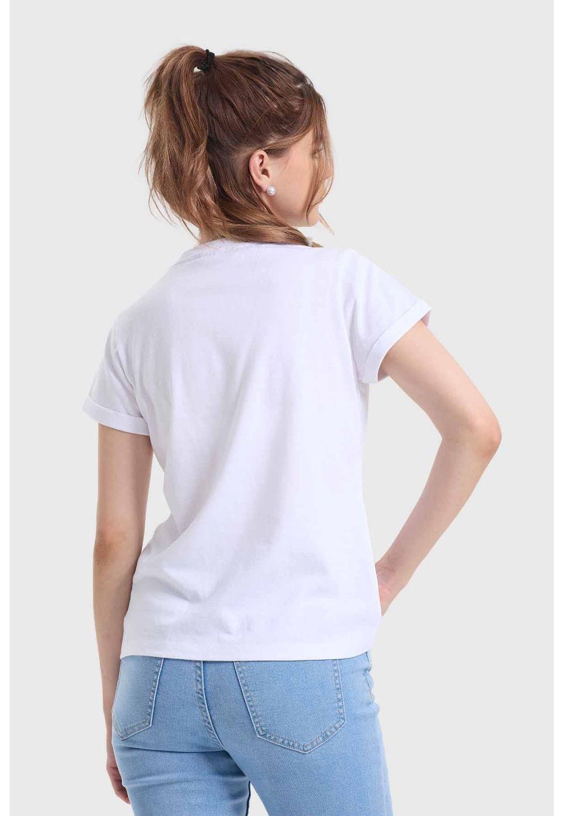 Polera Mujer Gráfica Roll Up Blanco - ll-2