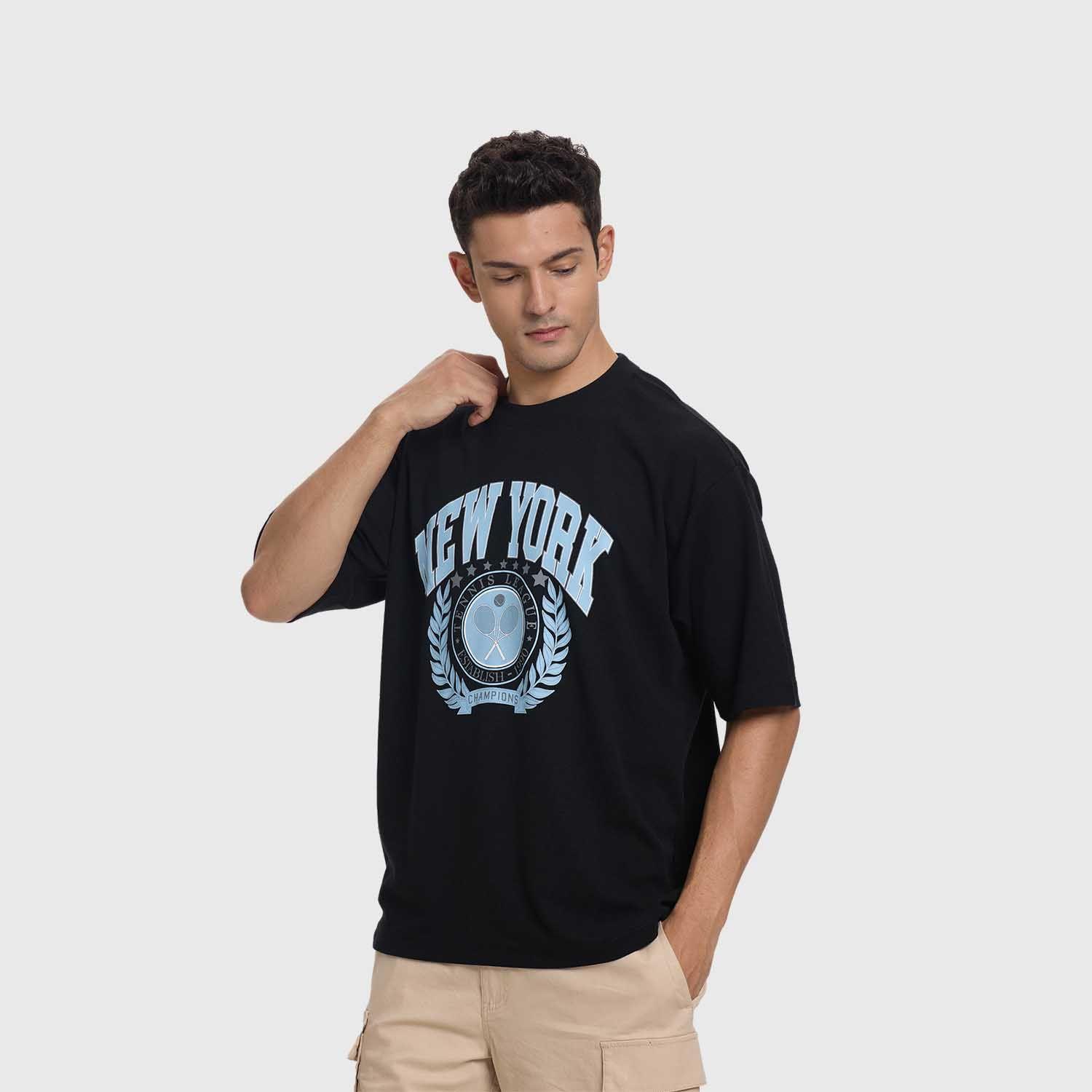 Polera Hombre Sport Tenis Negro Fashion's Park-1