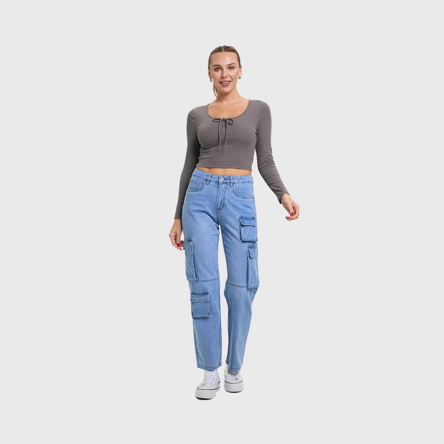 Polera Mujer Amarras Escote Gris Marengo Fashion's Park-3