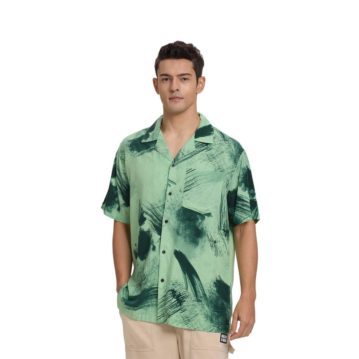 Camisa Hombre Marmolado Verde Fashion's Park-0