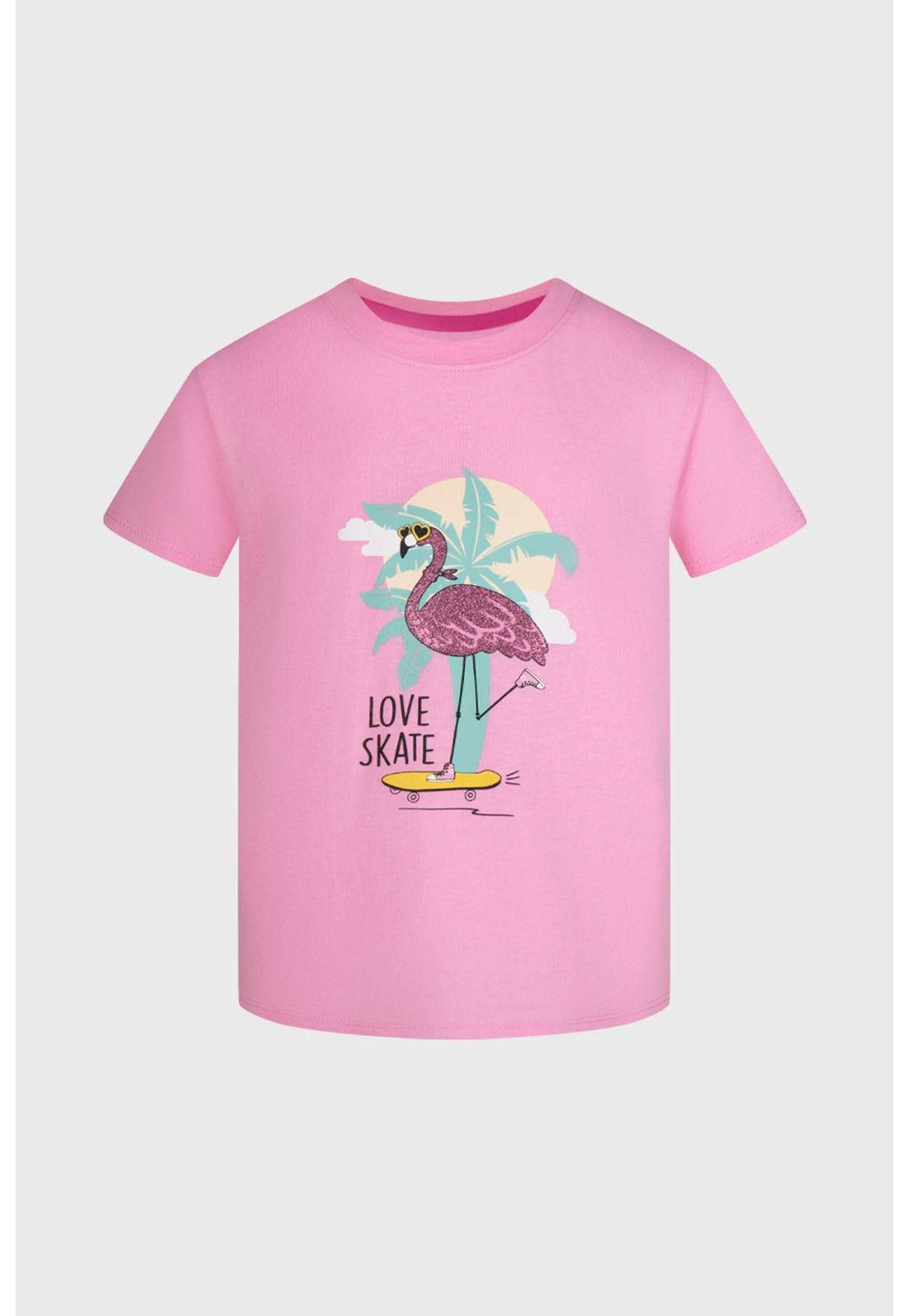 Polera Niña Bipack Print Rosado-1