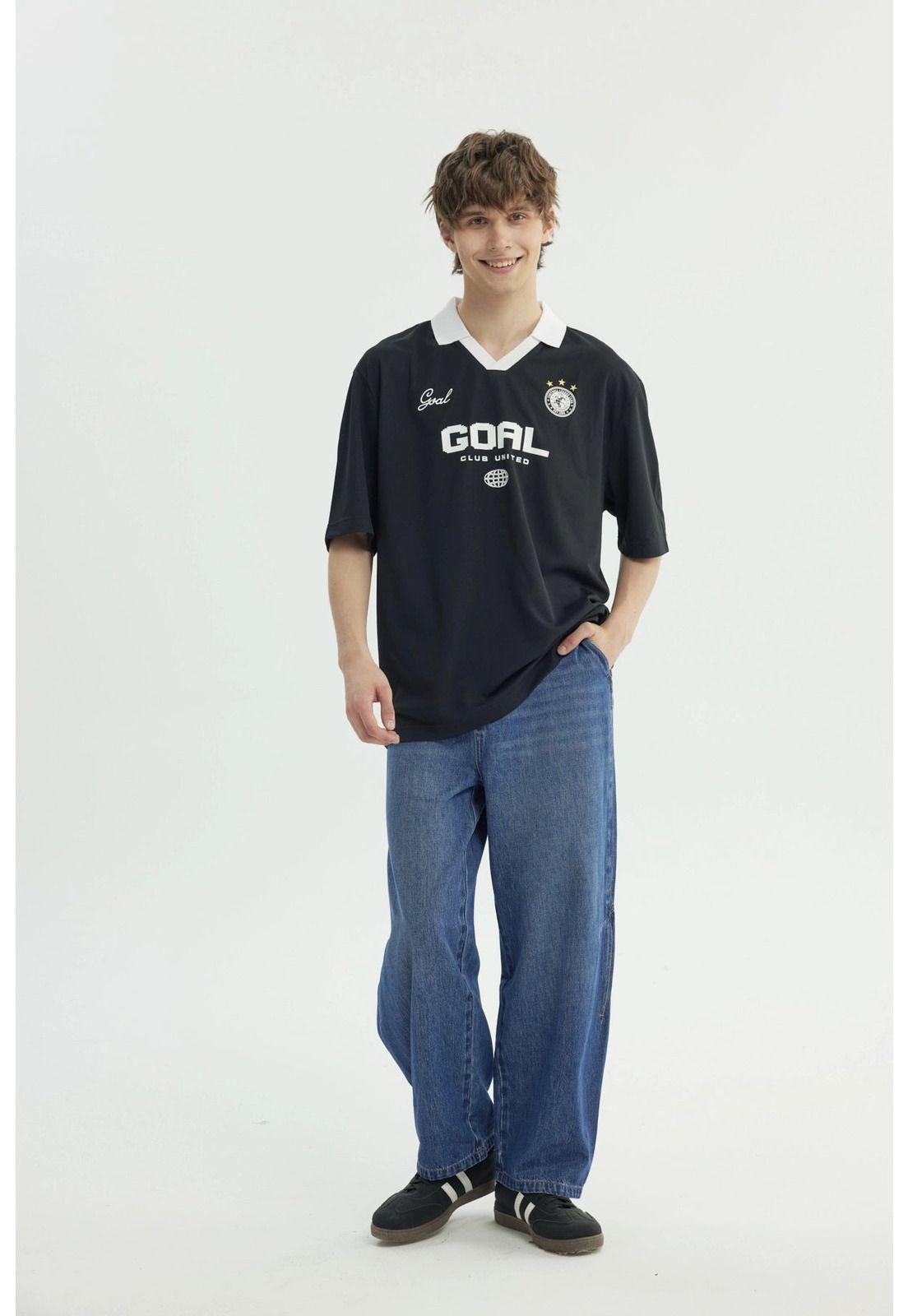 Polera Hombre Oversize Negro - Xll-3