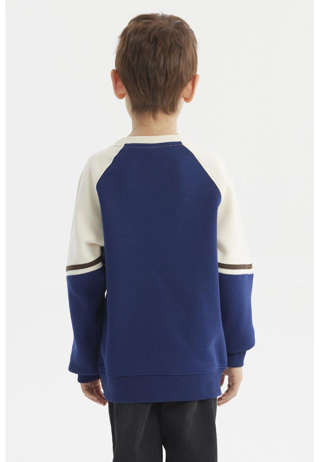 Polerón Niño Slim Azul Oscuro-2