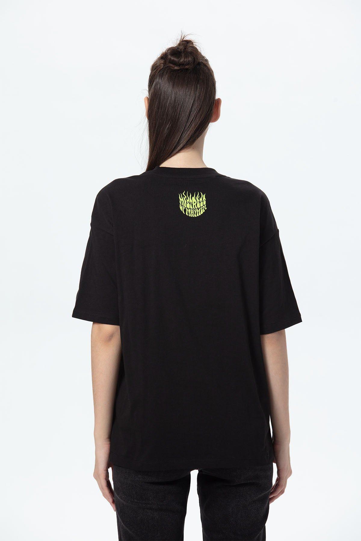 Polera Mujer Oversize Negro-2