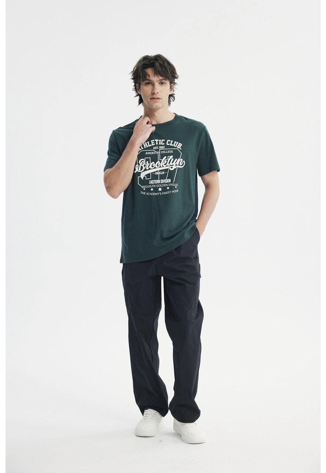 Polera Regular Hombre Verde-3