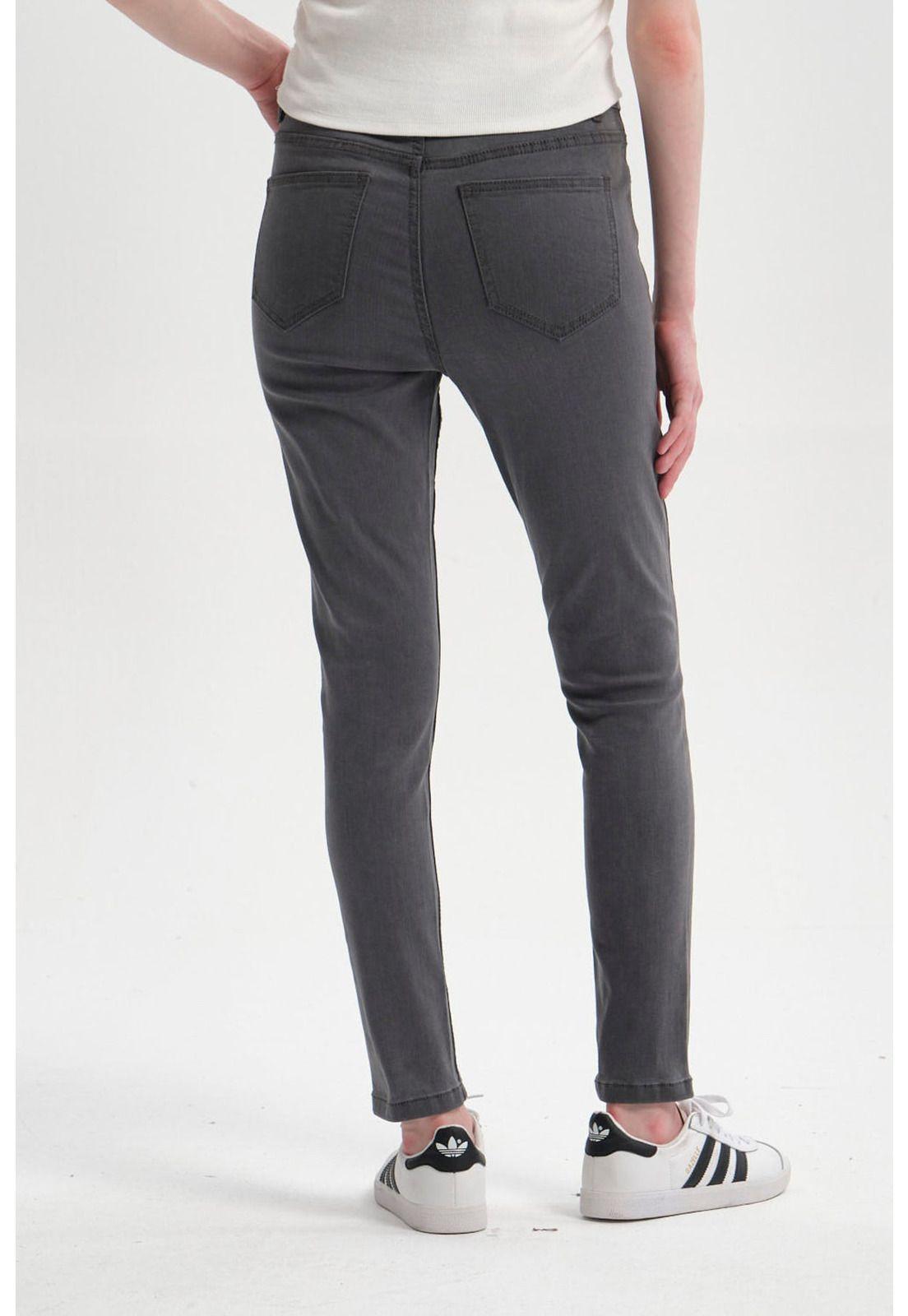 Jeans Mujer Super Skinny Estela Gris-2