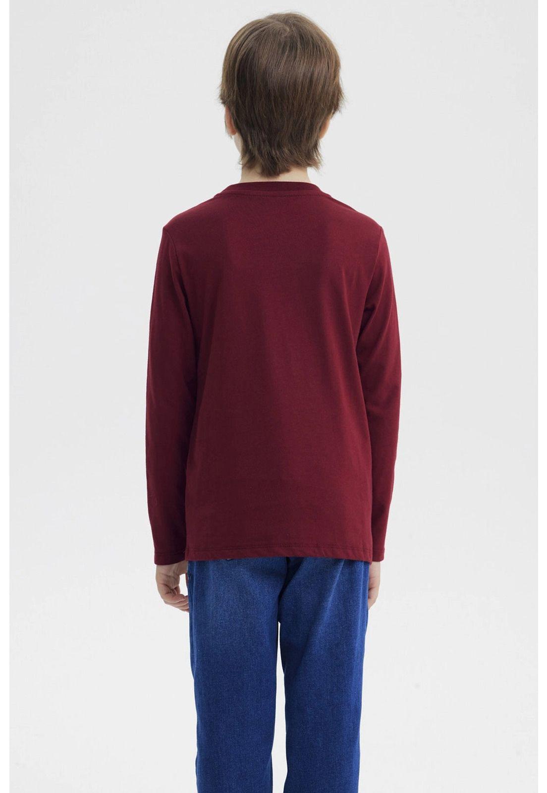 Polera Niño Slim Burdeo - lV-2