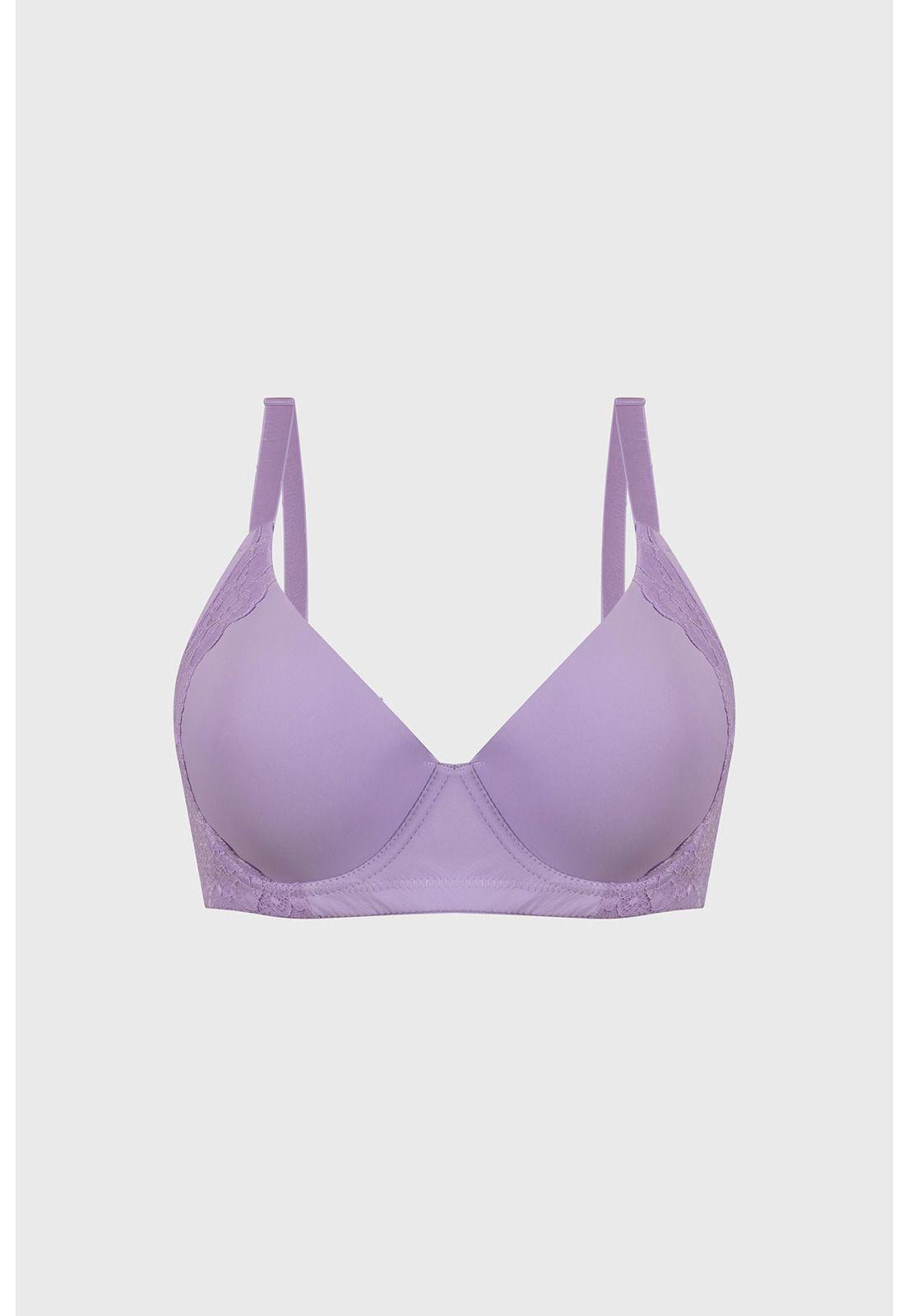 Sostén Mujer Support Detalle Encaje Lila-0