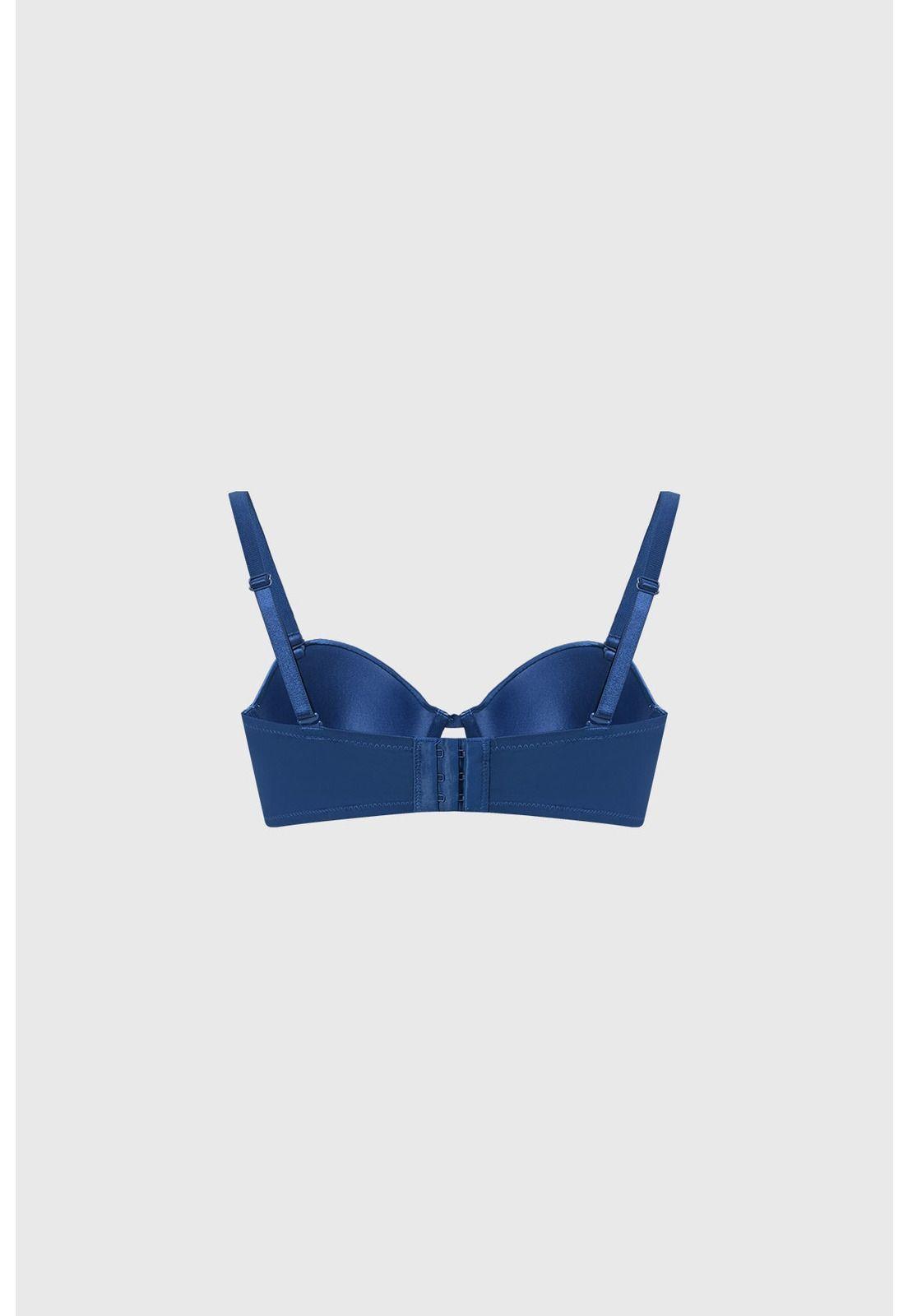 Sostén Mujer Strapless Azul Marino-1