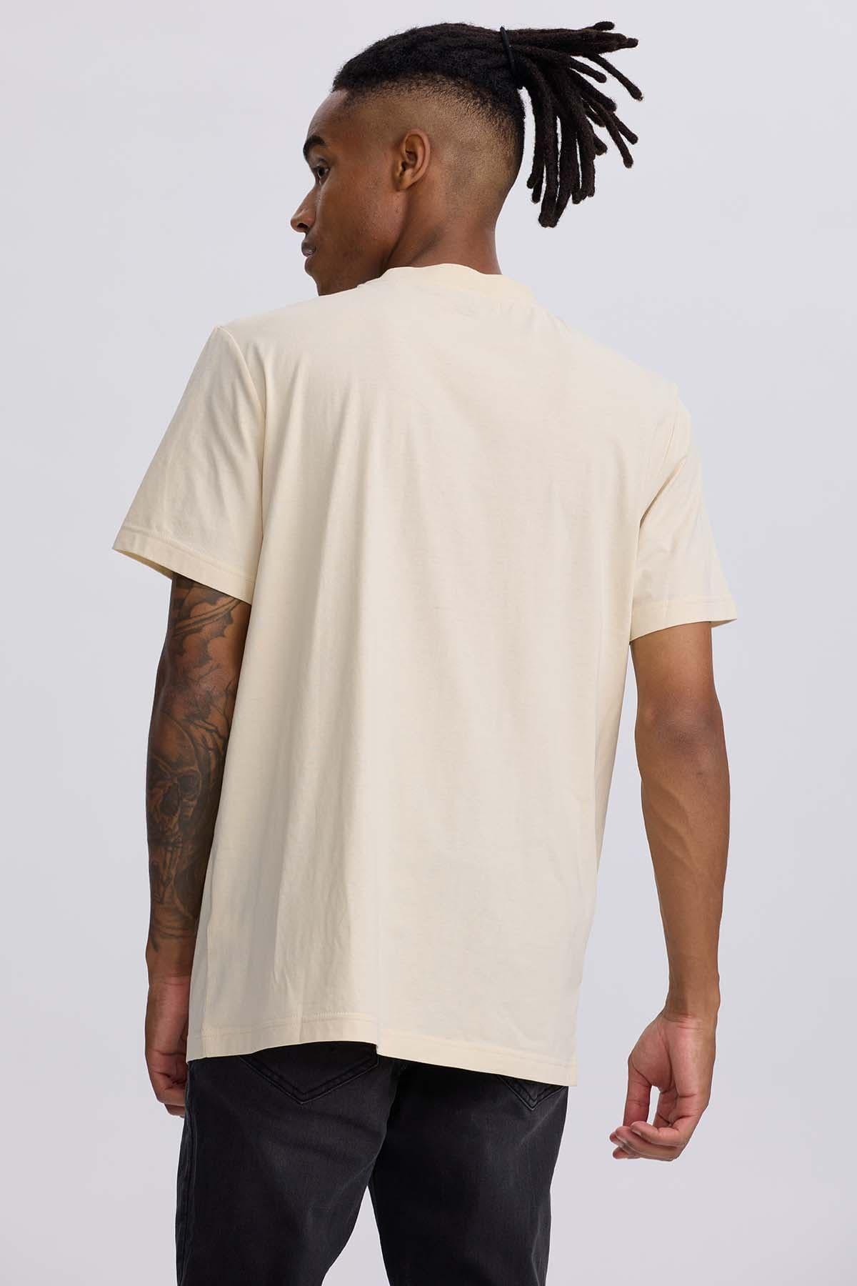 Polera Hombre Bolsillo Contraste Beige-2
