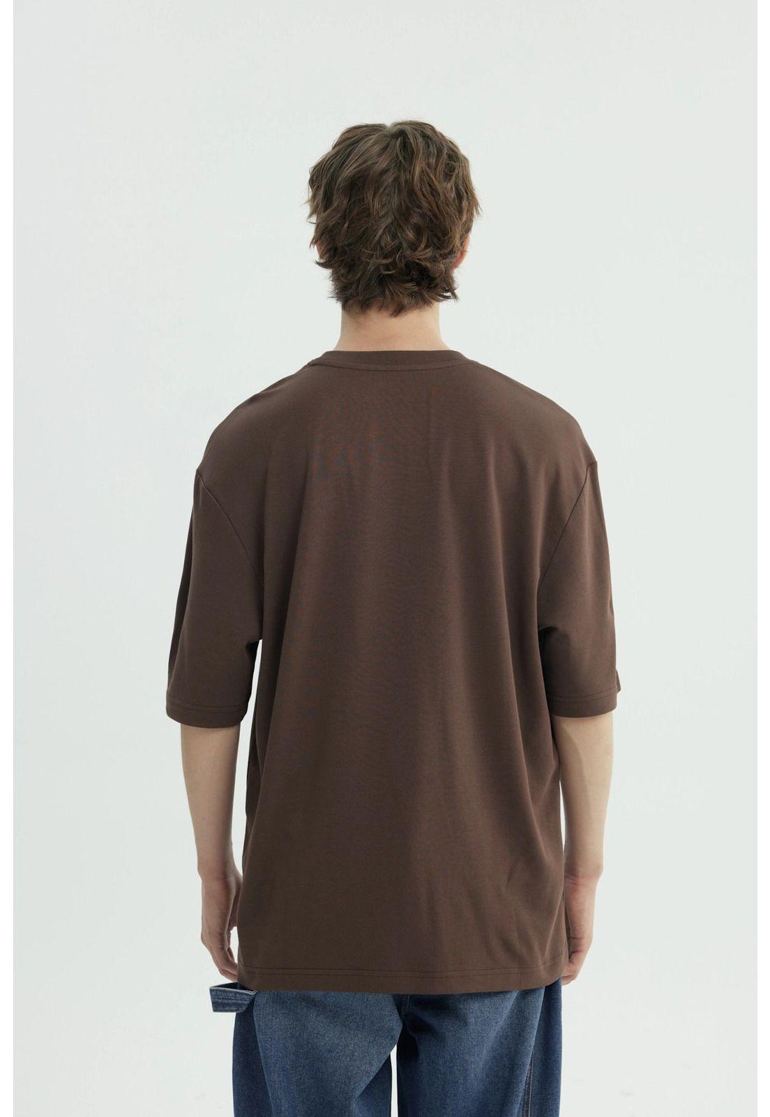 Polera Hombre Oversize Chocolate - lll-2