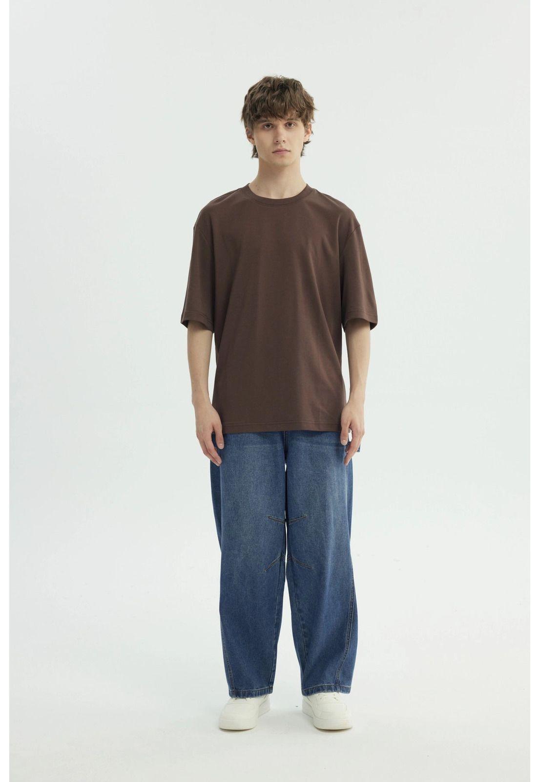 Polera Hombre Oversize Chocolate - lll-3